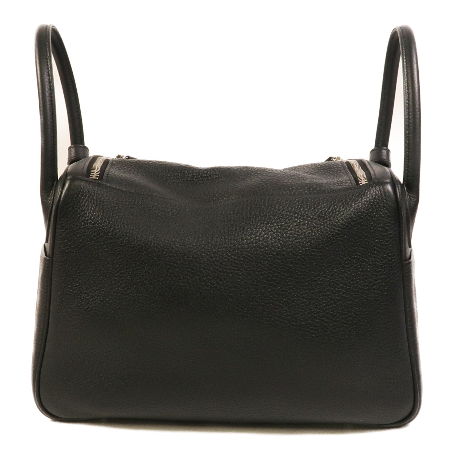 HERMES Clemence皮革Lindy 30手挽肩背兩用袋Noir