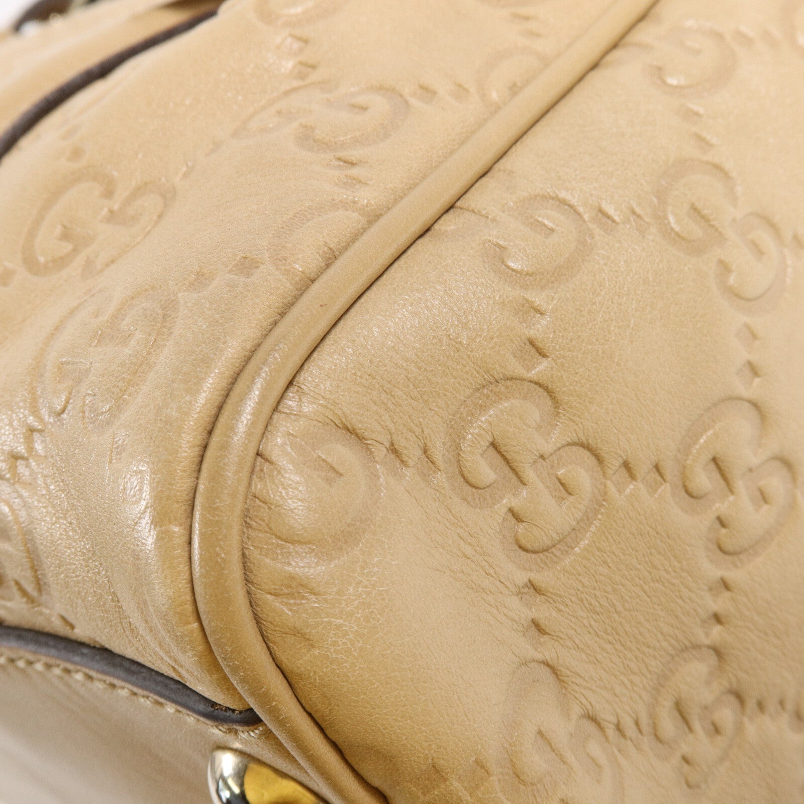 GUCCI 牛皮皮革Britt波士頓包