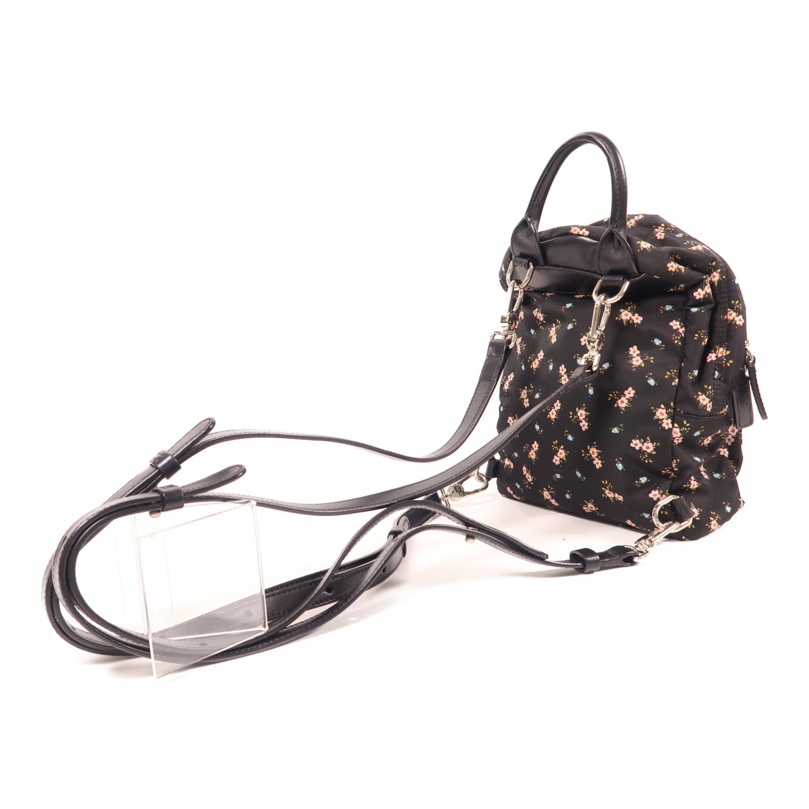 GIVENCHY 尼龍Mini Backpack銀扣背包