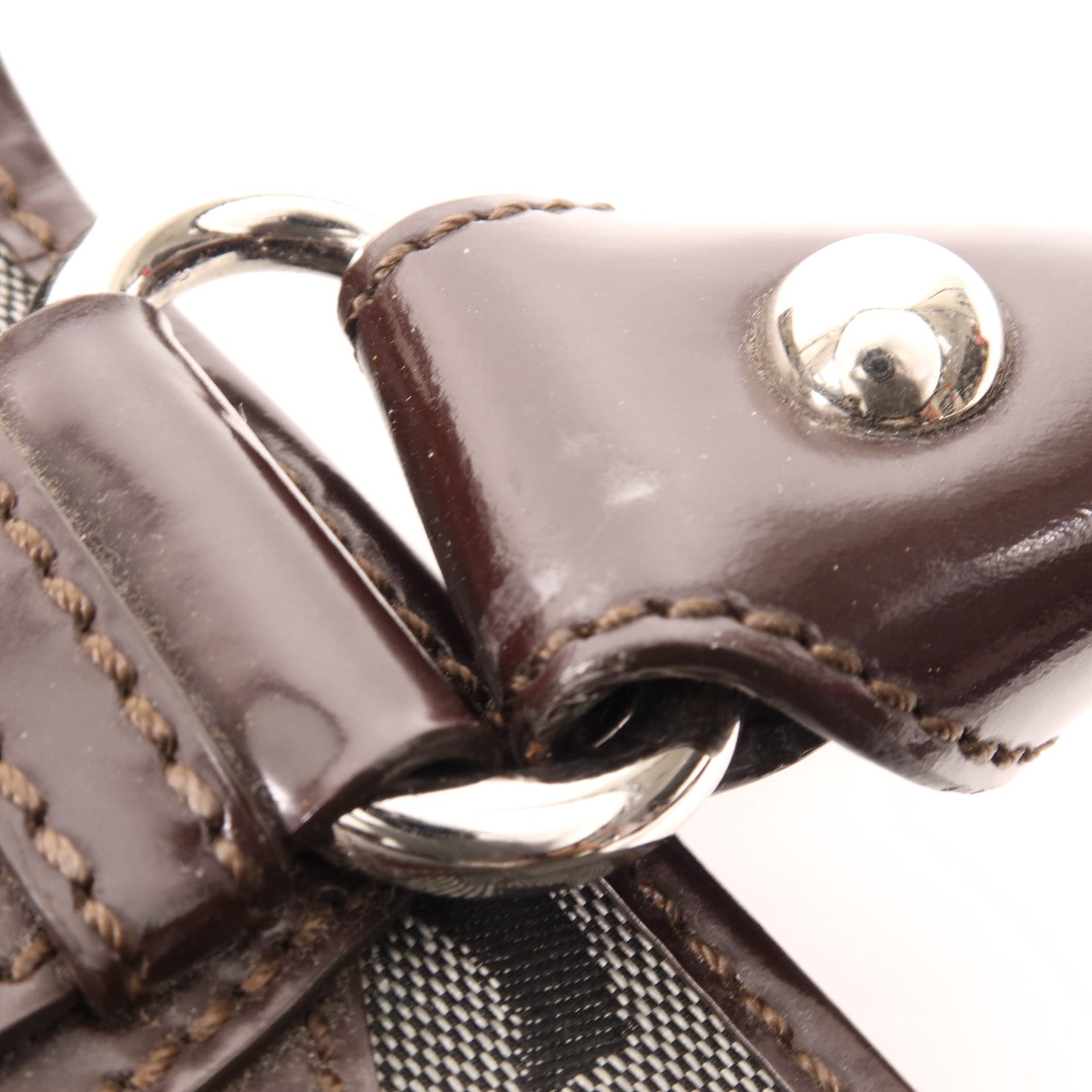 CELINE 帆布Boogie銀扣手挽袋