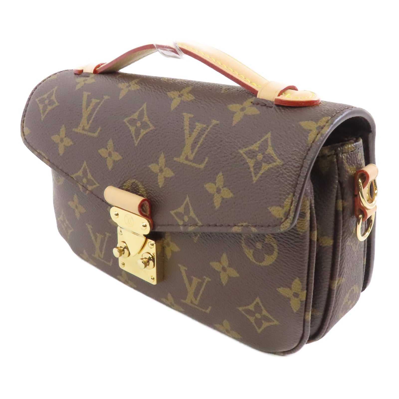 LOUIS VUITTON Monogram Pochette Metis East West金扣手挽肩背兩用袋啡色