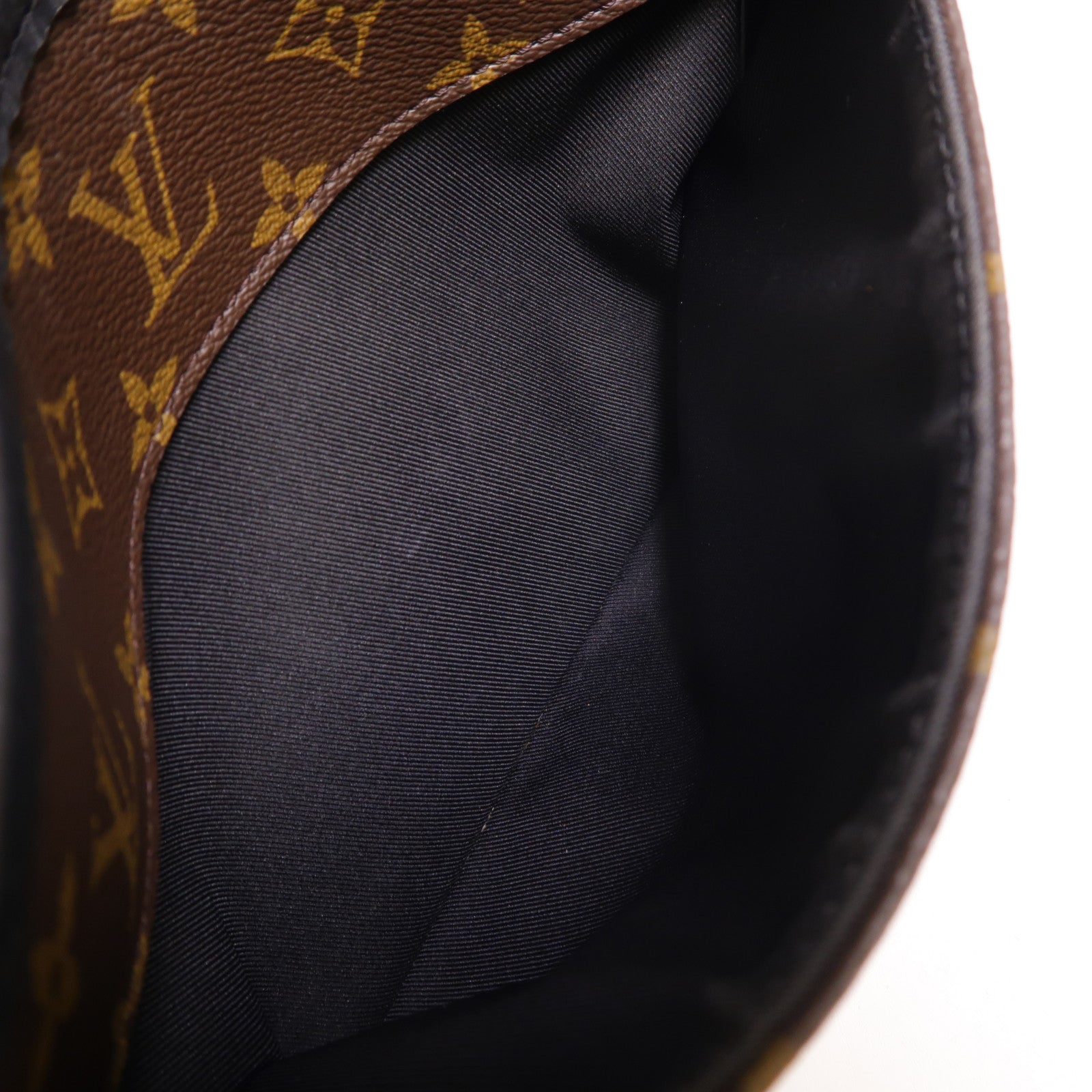 LOUIS VUITTON Monogram Macassar Magnetic Messenger Bag肩背袋棕色