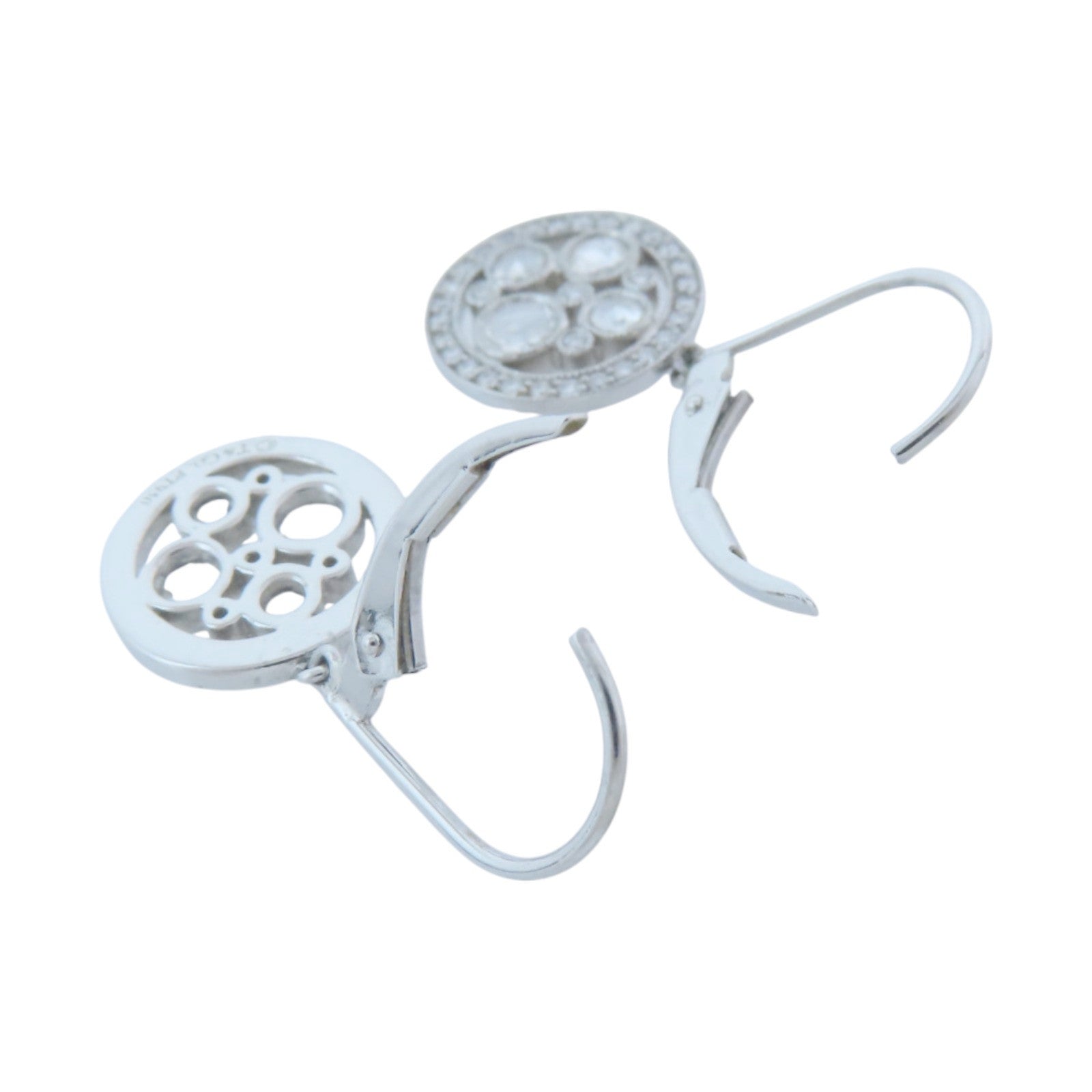 TIFFANY＆CO PT950鉑金Diamond Drop Earrings鑽石耳環