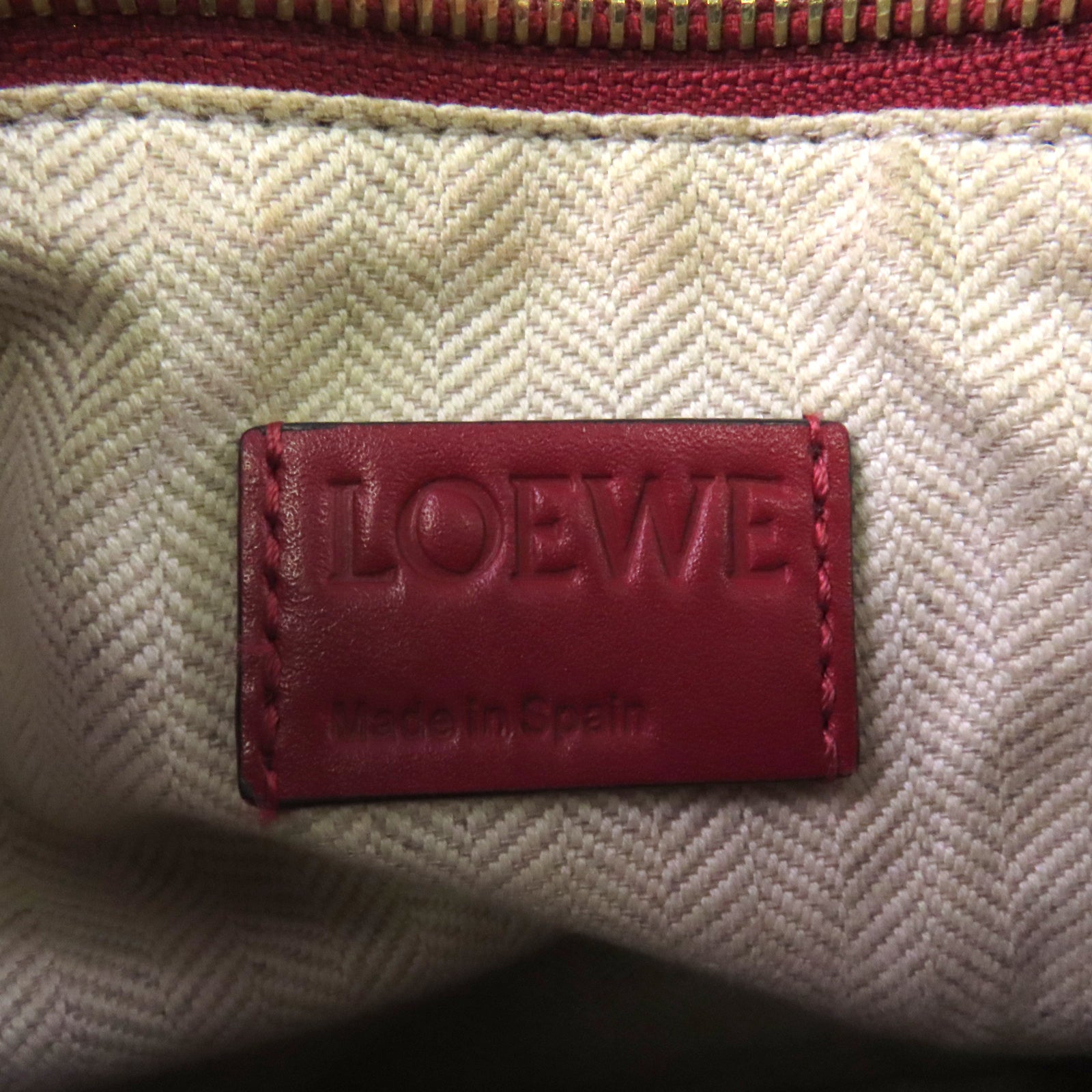 LOEWE 牛皮皮革Puzzle Small金扣手挽肩背兩用袋