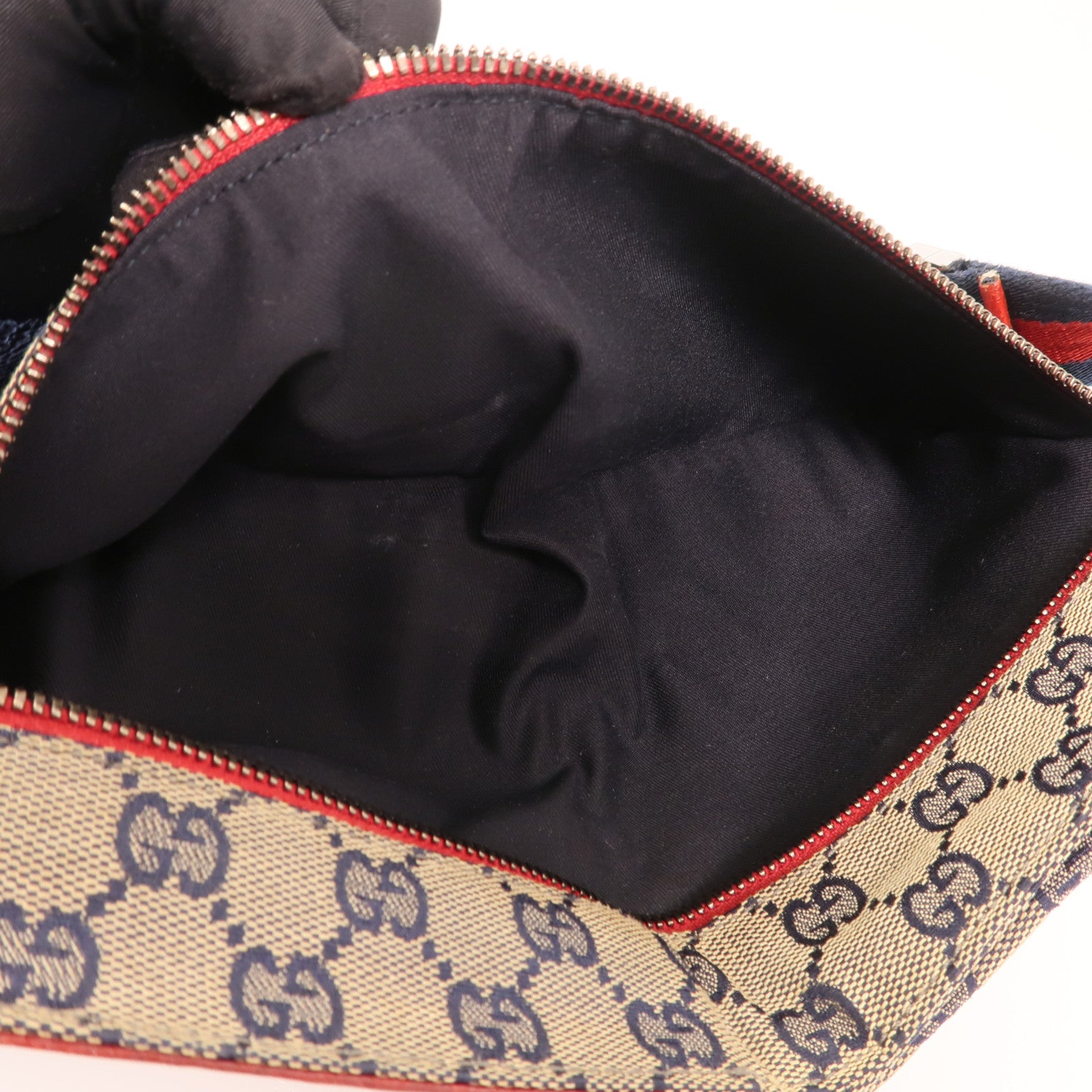 GUCCI GG帆布GG Waist Bag銀扣腰包
