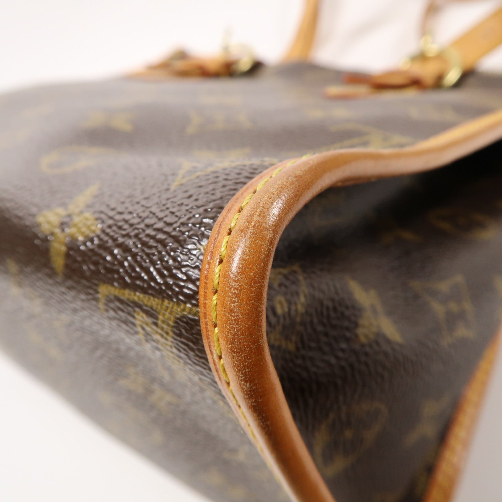 LOUIS VUITTON Monogram Popincourt金扣手挽袋啡色