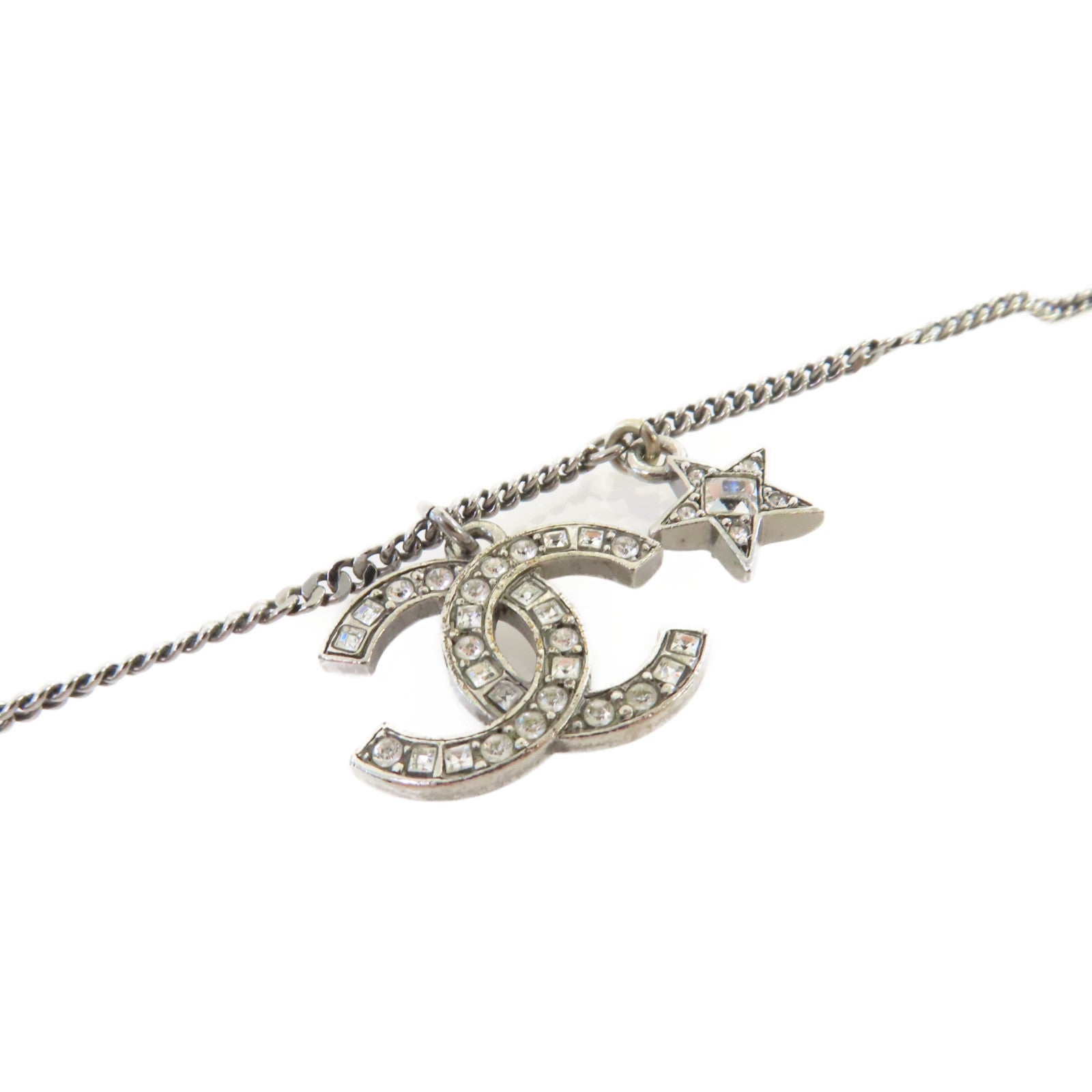 CHANEL 【激減優惠】金屬/仿珍珠CC Bracelet手鏈銀色