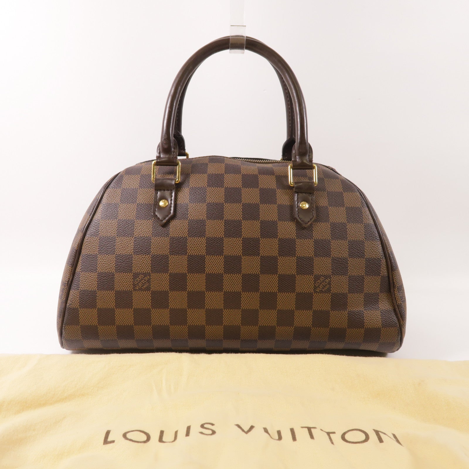 LOUIS VUITTON LV GHW Ribera MM Handbag N41434 Damier Ebene Brown