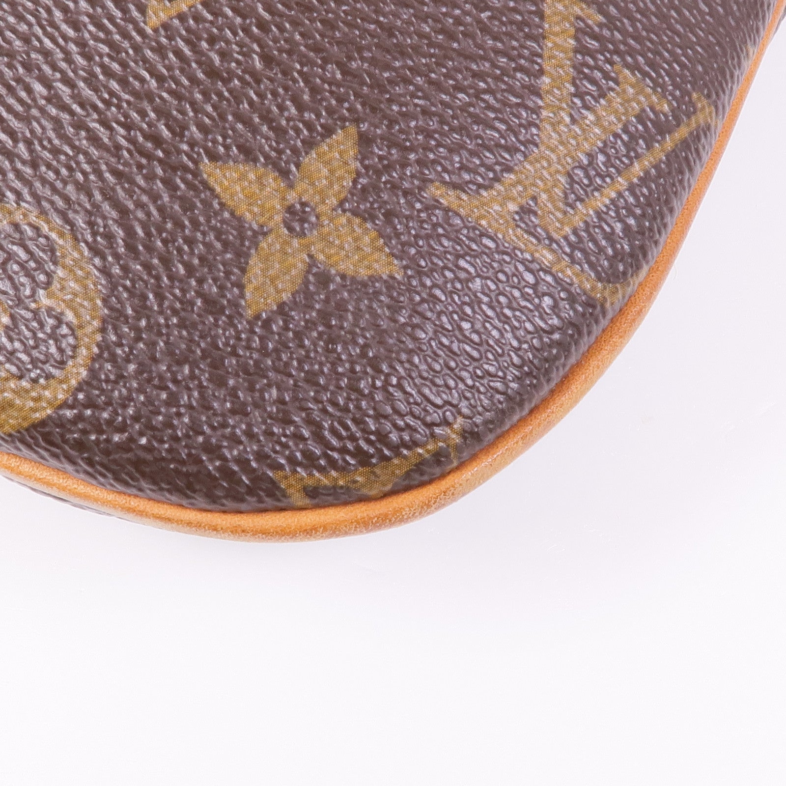 LOUIS VUITTON Monogram Pochette Bosphore金扣肩背袋棕色