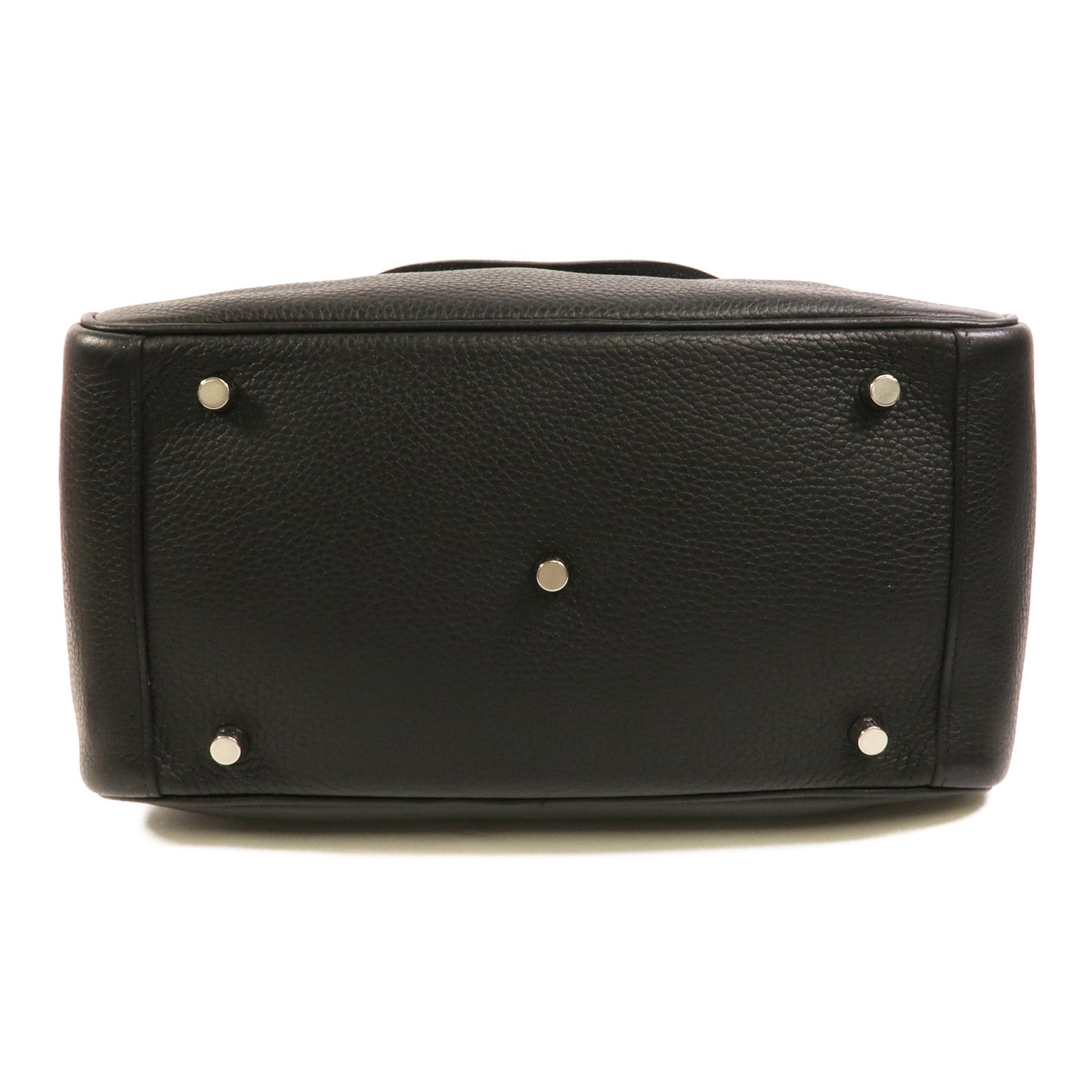 HERMES Clemence皮革Lindy 30手挽肩背兩用袋Noir