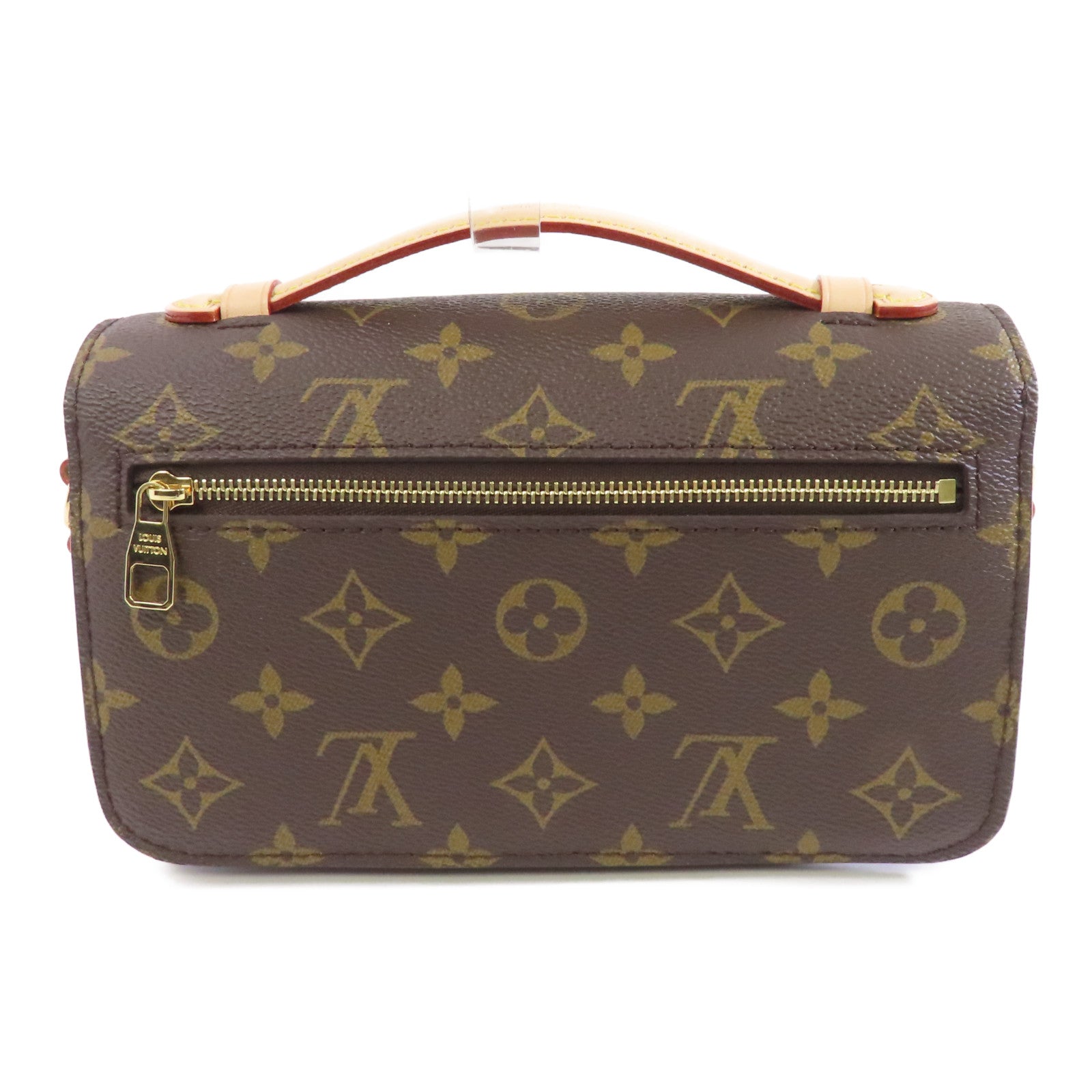 LOUIS VUITTON Monogram Pochette Metis East West金扣手挽肩背兩用袋啡色