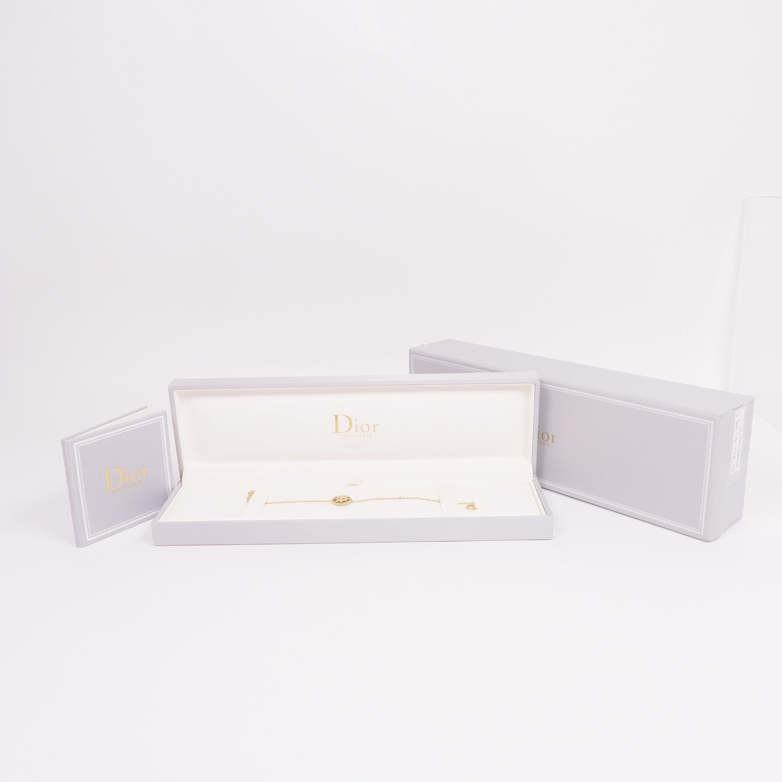 Dior 18K黃金Rose Des Vents Bracelet鑽石/孔雀石手鏈