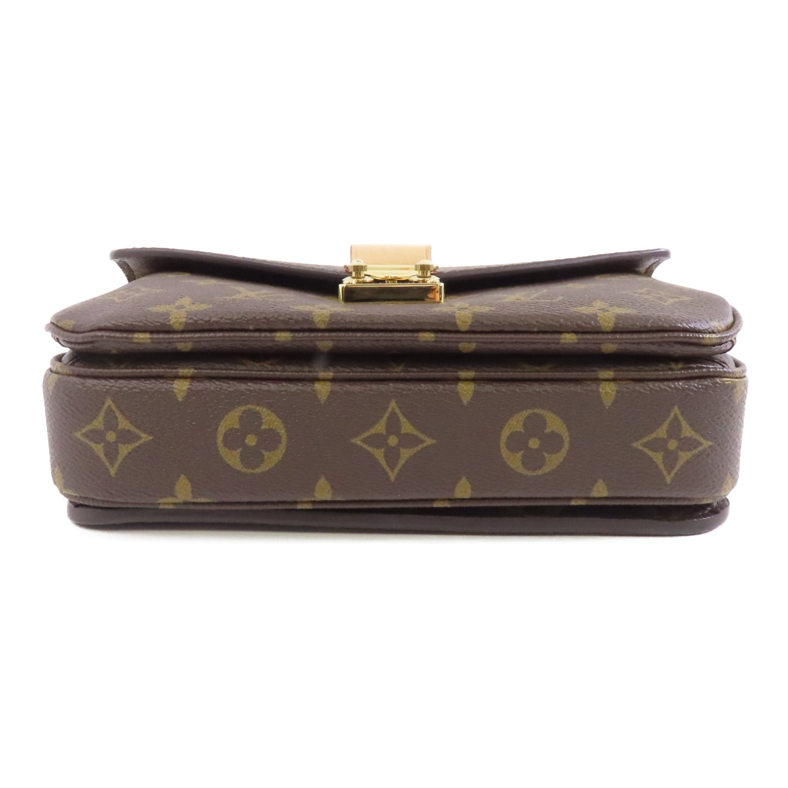 LOUIS VUITTON Monogram Pochette Metis East West金扣手挽肩背兩用袋啡色