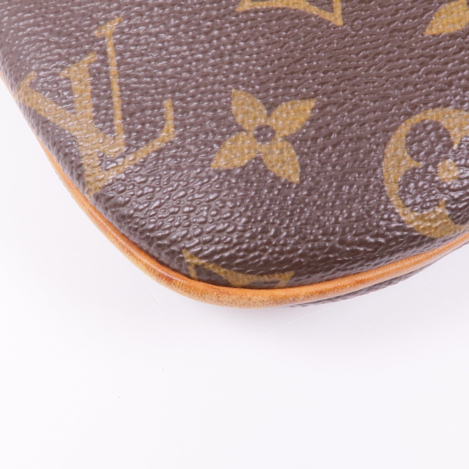 LOUIS VUITTON Monogram Pochette Bosphore金扣肩背袋棕色