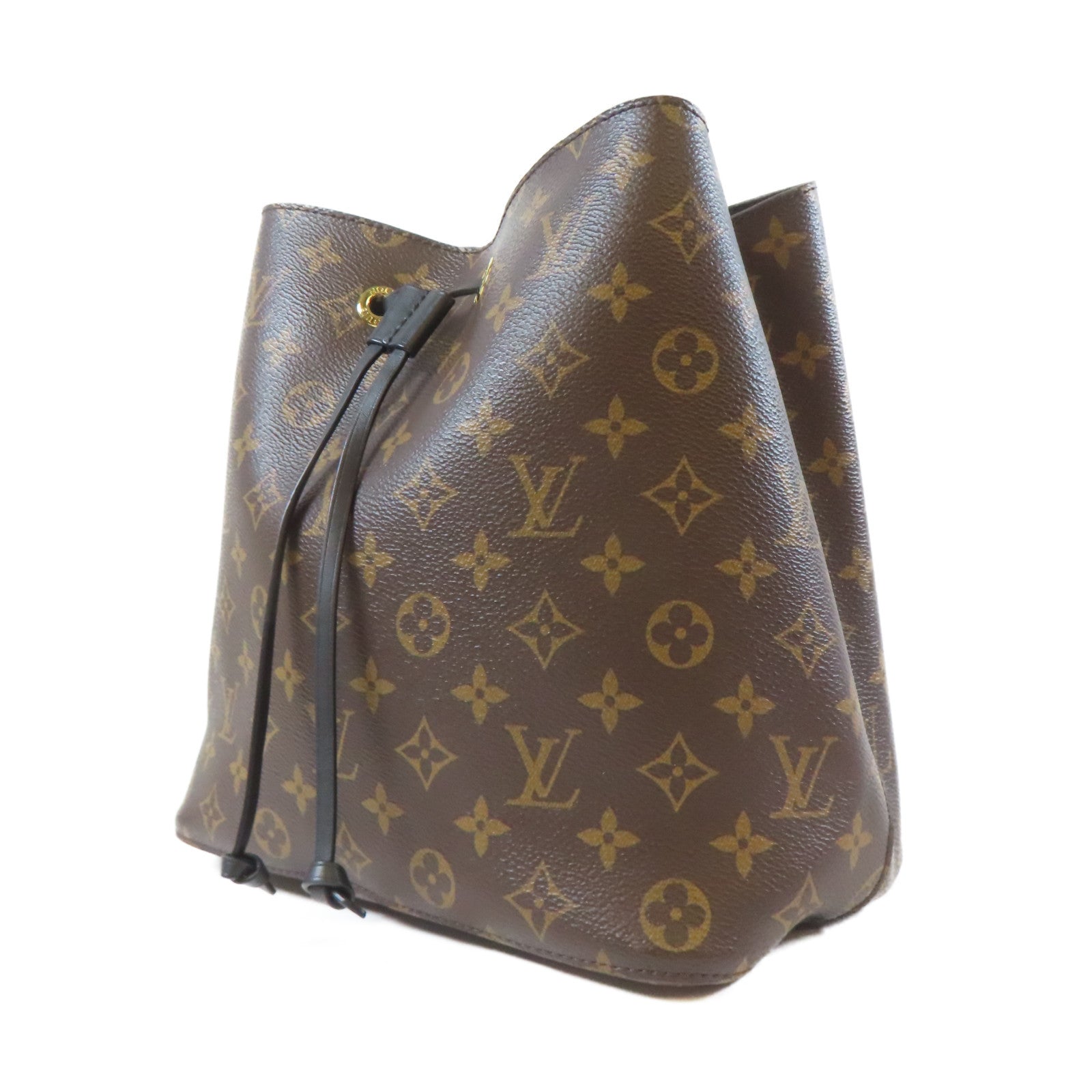 LOUIS VUITTON Monogram NeoNoe MM金扣肩背袋啡色