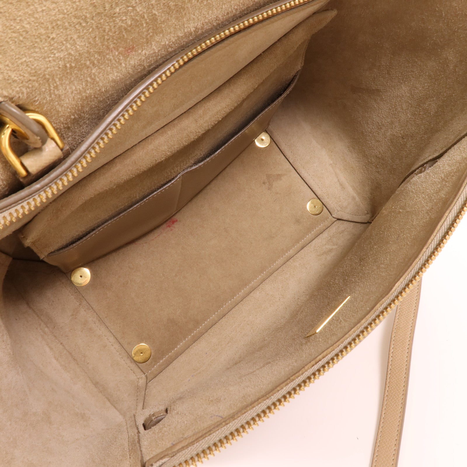 CELINE 牛皮皮革Mini Belt Bag金扣手挽肩背兩用袋