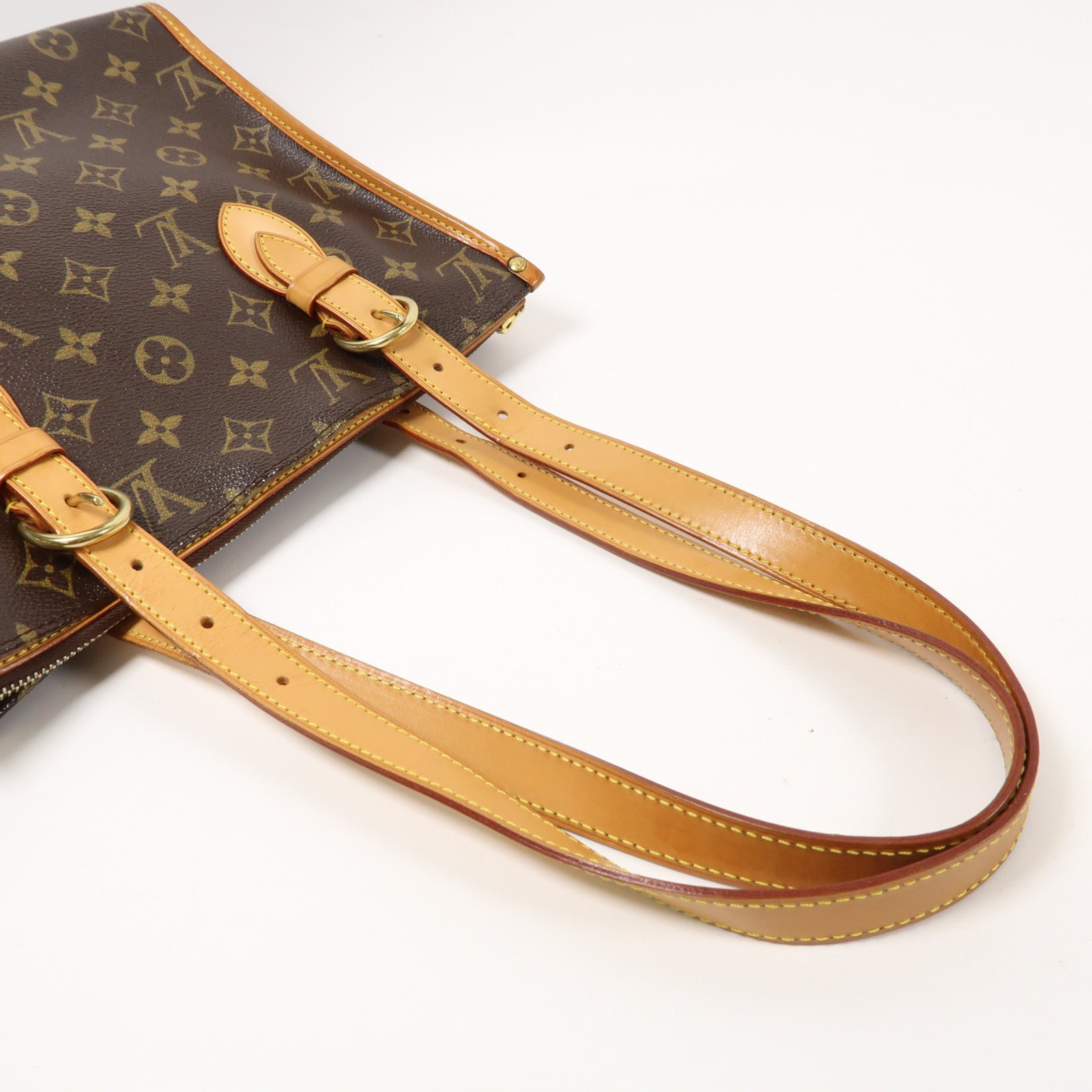 LOUIS VUITTON Monogram Popincourt金扣手挽袋啡色