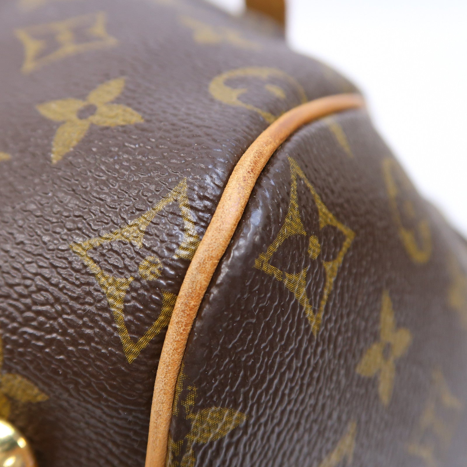 LOUIS VUITTON Monogram Tivoli GM金扣手挽袋啡色