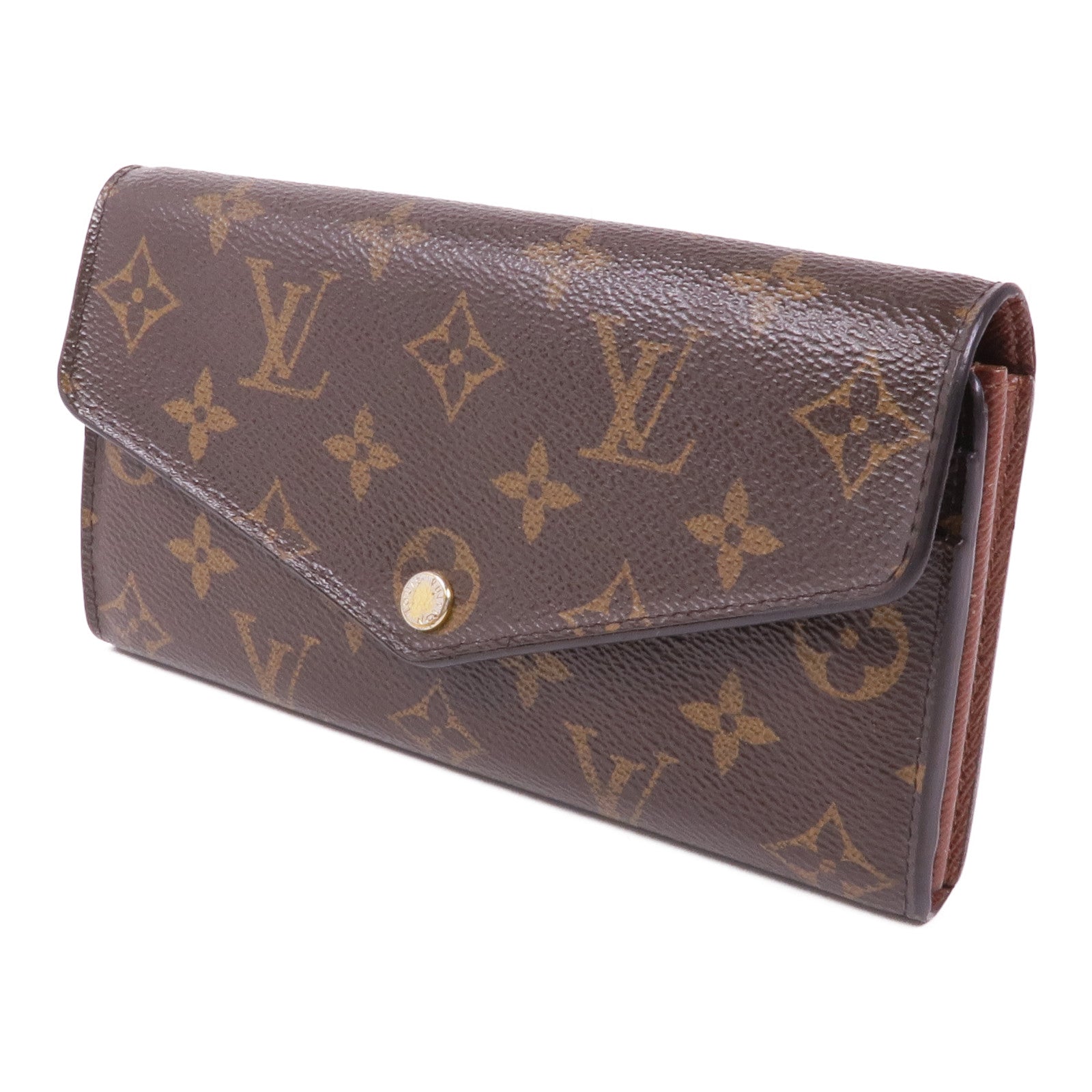 LOUIS VUITTON Monogram Long Wallet金扣長錢包