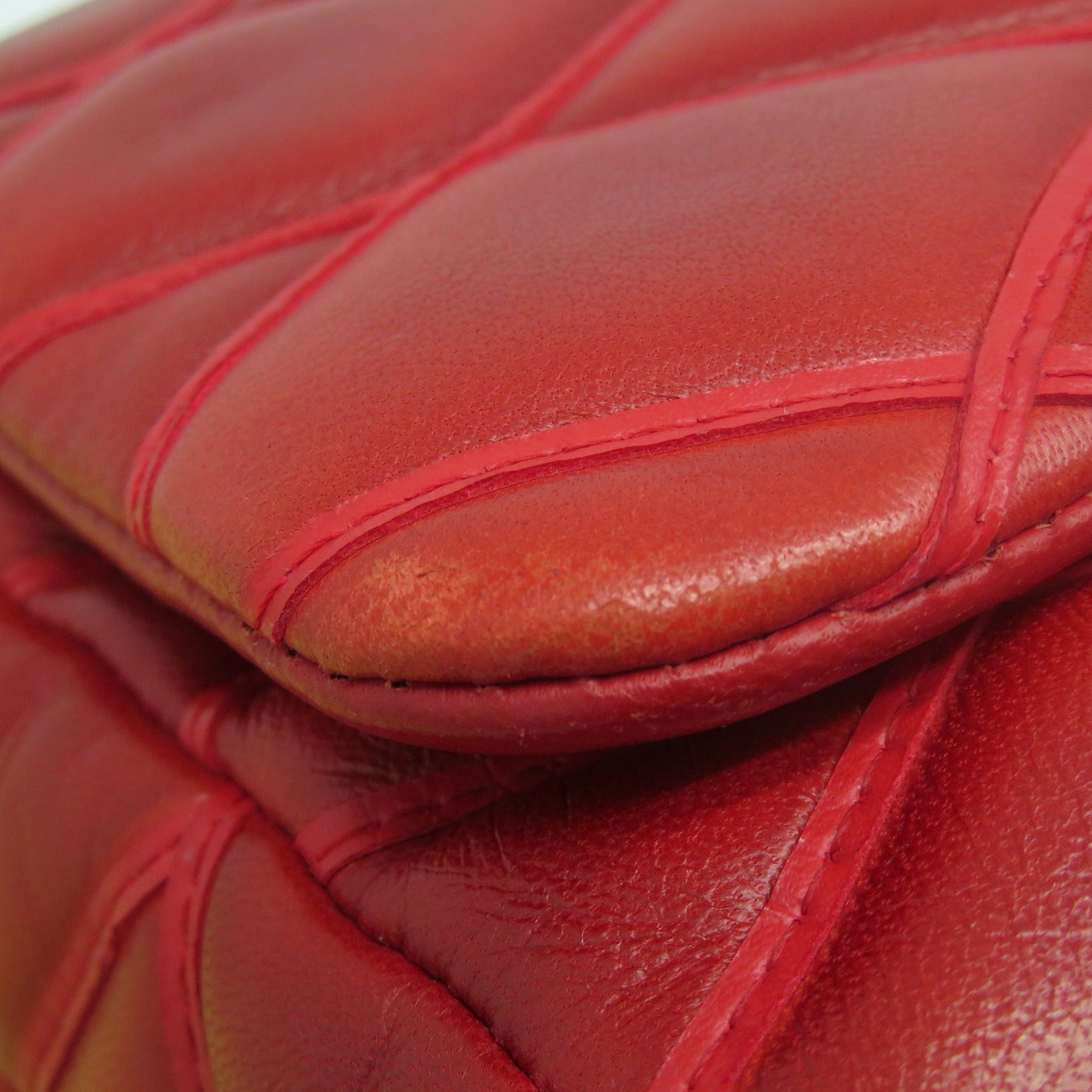 LOUIS VUITTON **【清倉大減價】Malletage Go-14 PM銀扣鏈帶肩背袋紅色