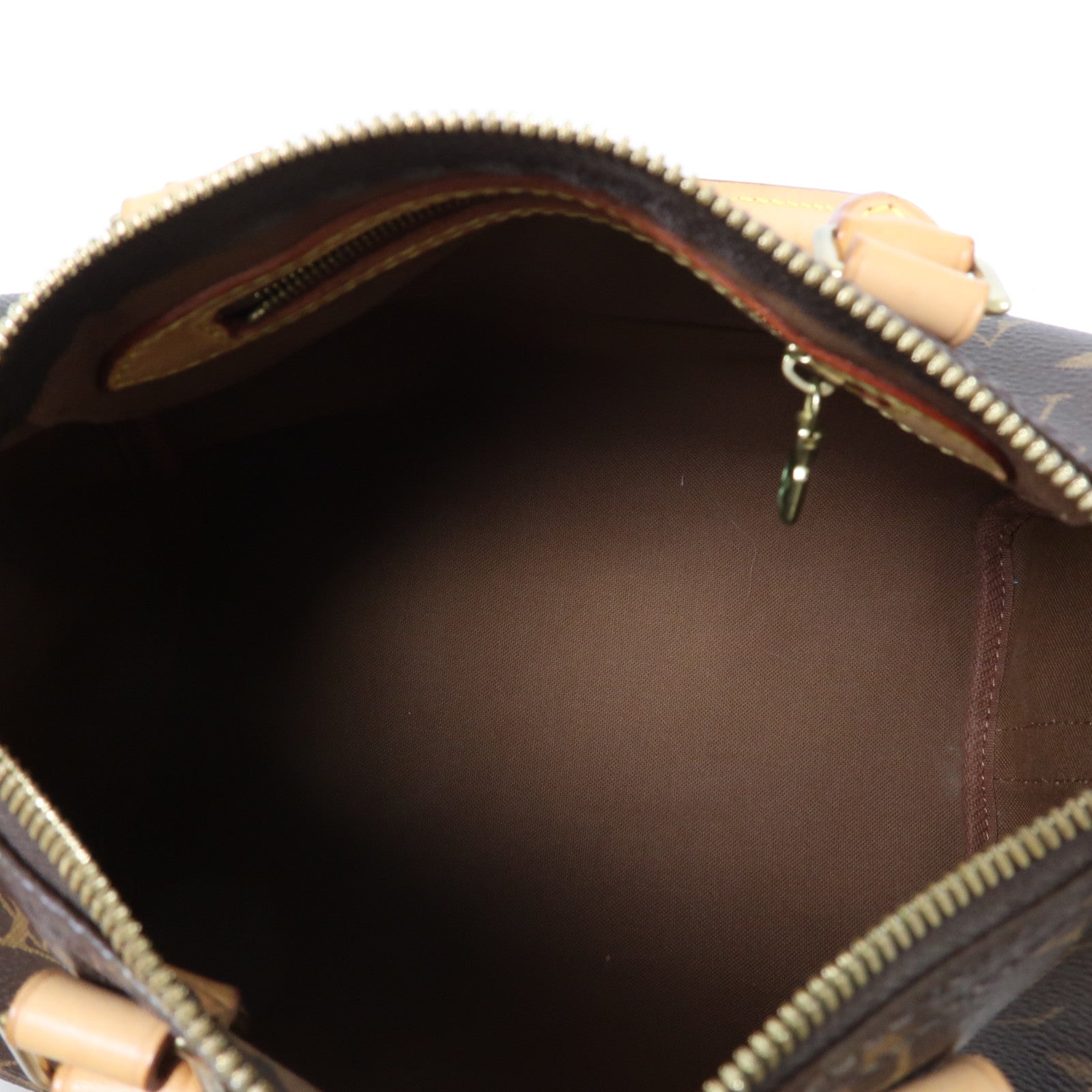 LOUIS VUITTON Monogram Speedy Bandouliere 25金扣肩背袋啡色