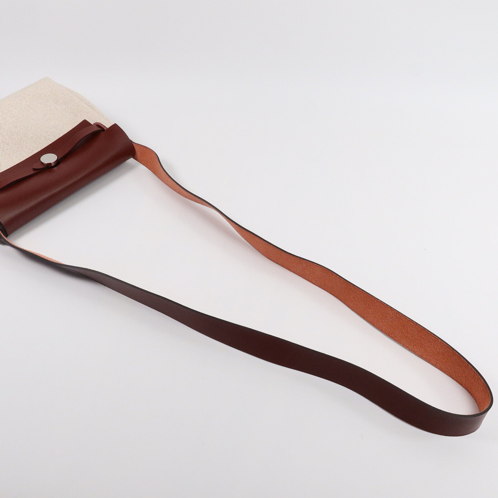 HERMES 帆布Mini Herbag肩背袋Rough H