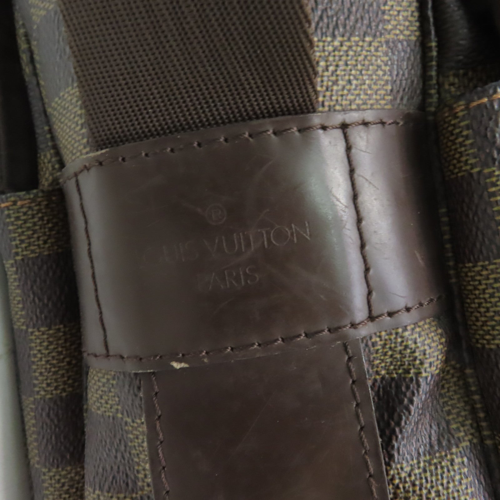 LOUIS VUITTON 【激減優惠】Damier Naviglio金扣肩背袋啡色