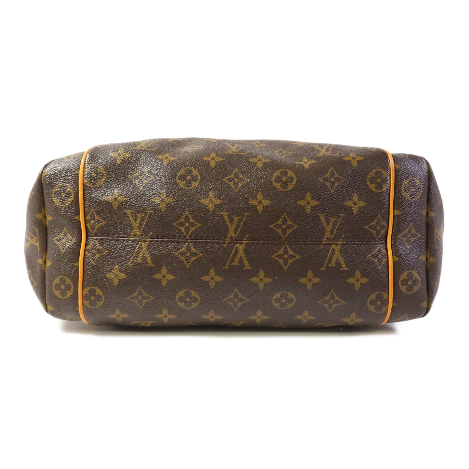 LOUIS VUITTON Monogram Totally MM金扣肩背袋棕色