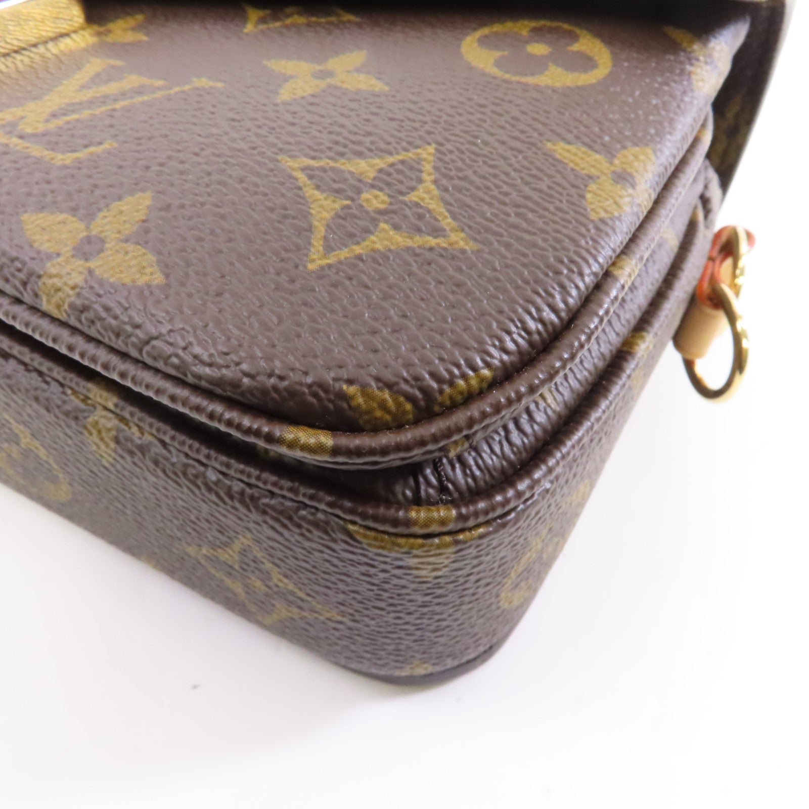 LOUIS VUITTON Monogram Pochette Metis East West金扣手挽肩背兩用袋啡色