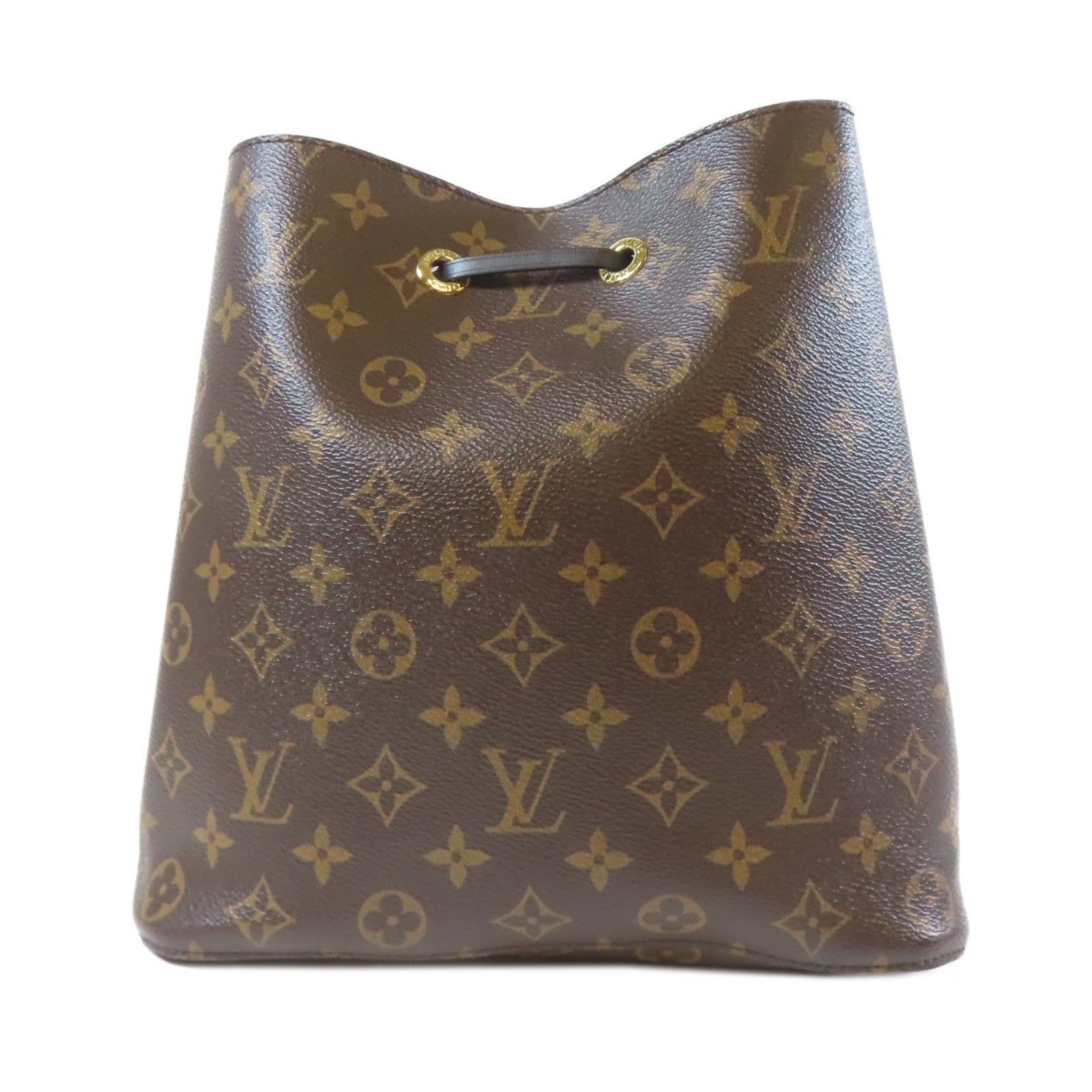 LOUIS VUITTON Monogram NeoNoe MM金扣肩背袋啡色