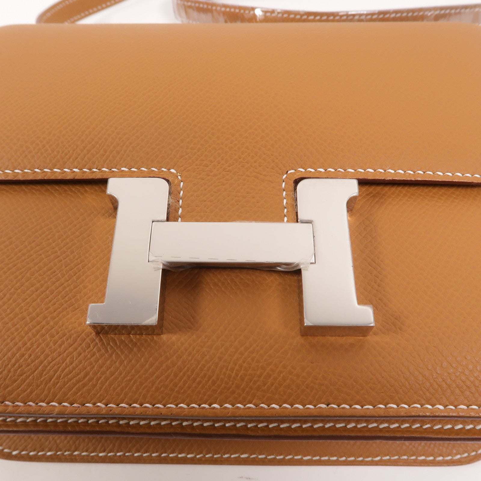 HERMES Epsom皮革Constance Mini肩背袋Gold