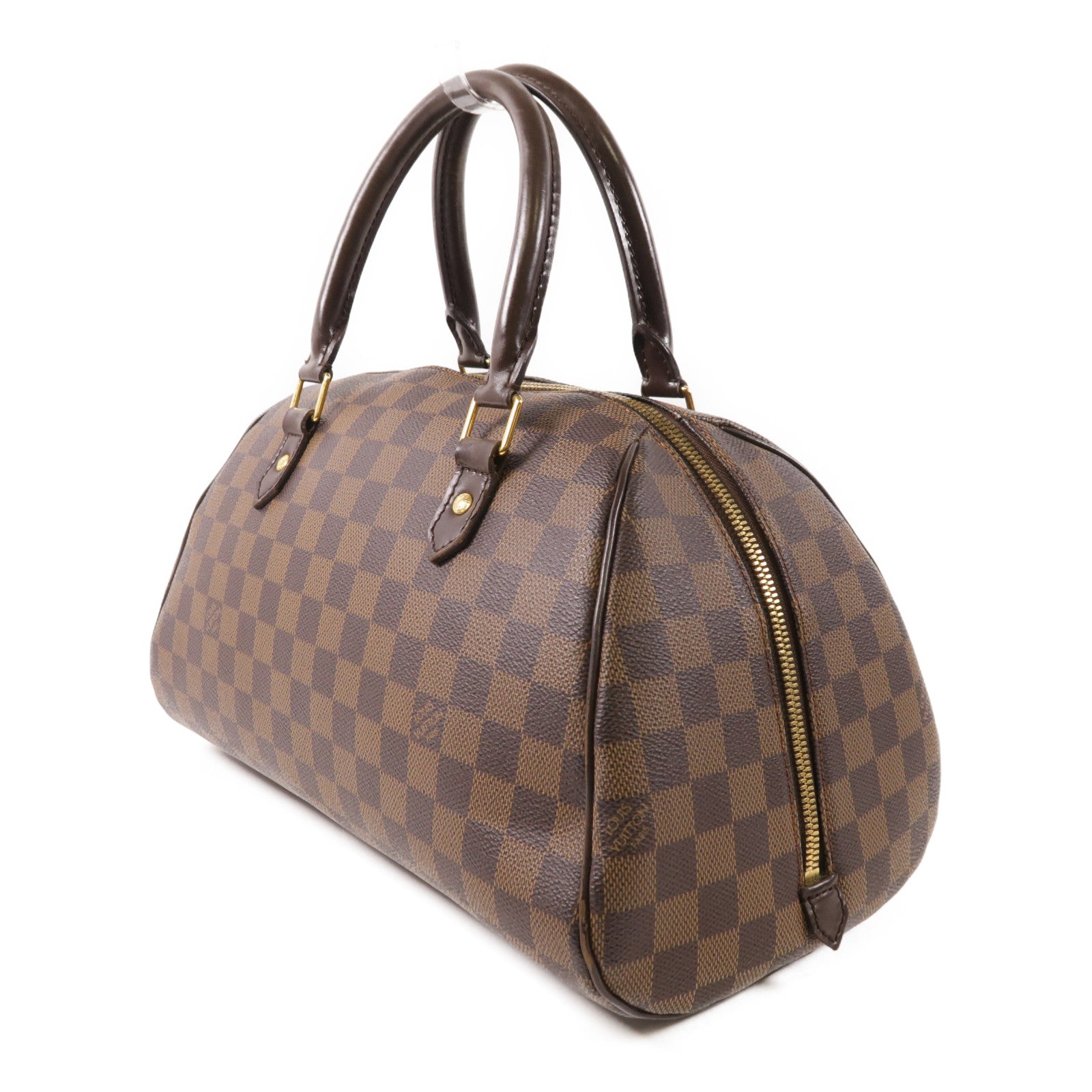 LOUIS VUITTON Damier Ribera金扣手挽袋