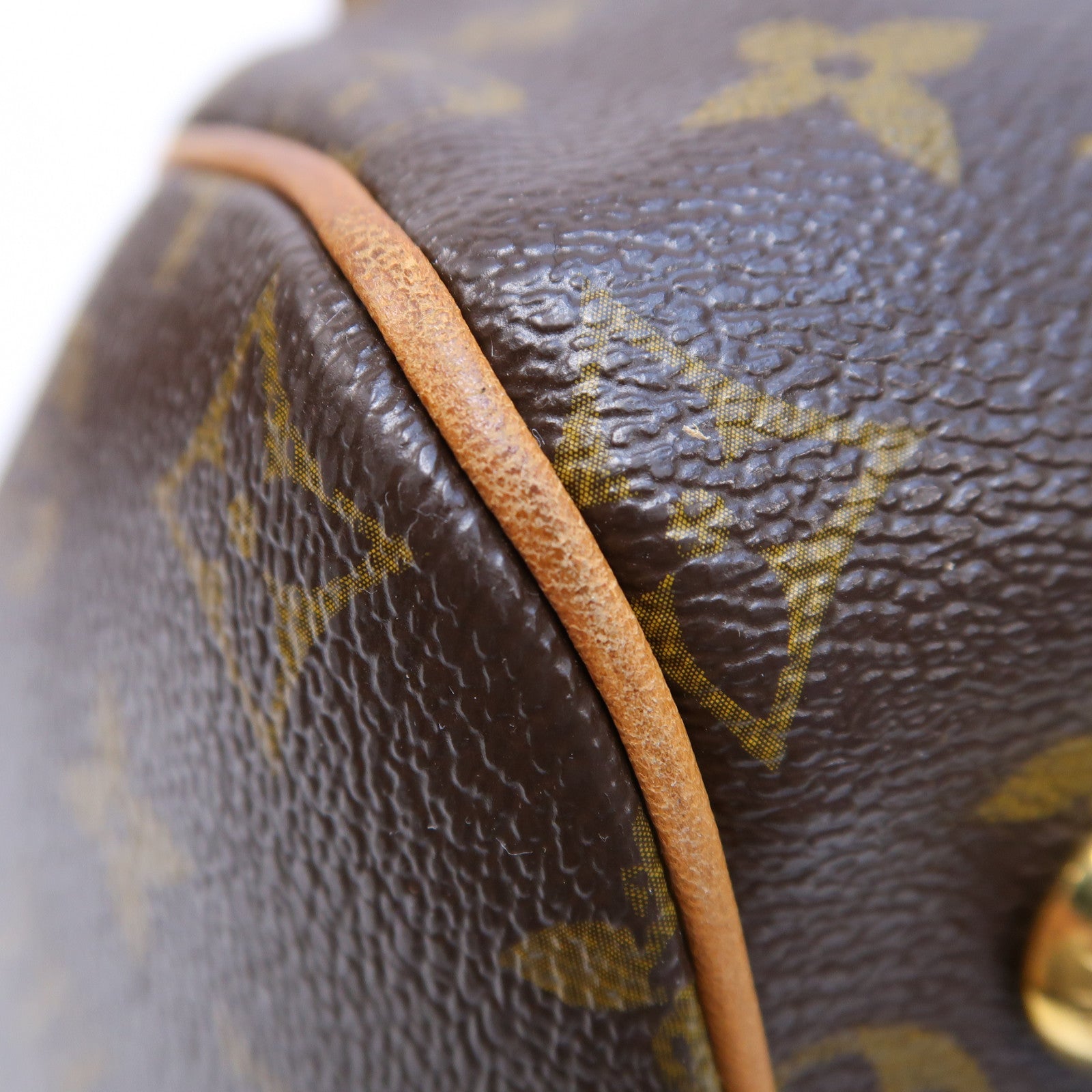 LOUIS VUITTON Monogram Tivoli GM金扣手挽袋啡色