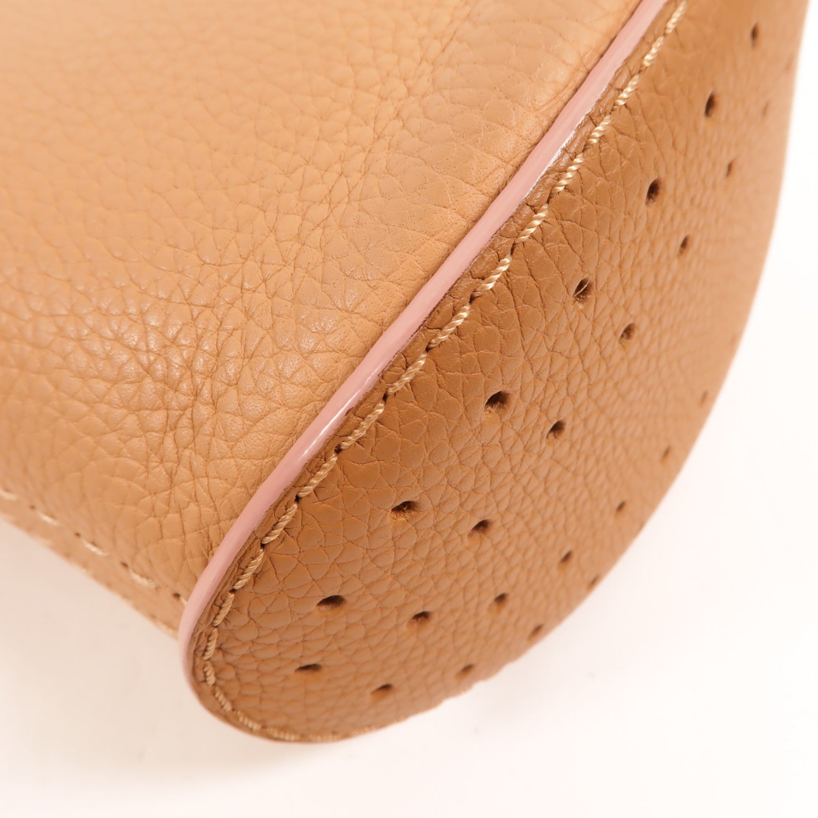 Delvaux 牛皮皮革Pin Mini Bucket手挽肩背兩用袋