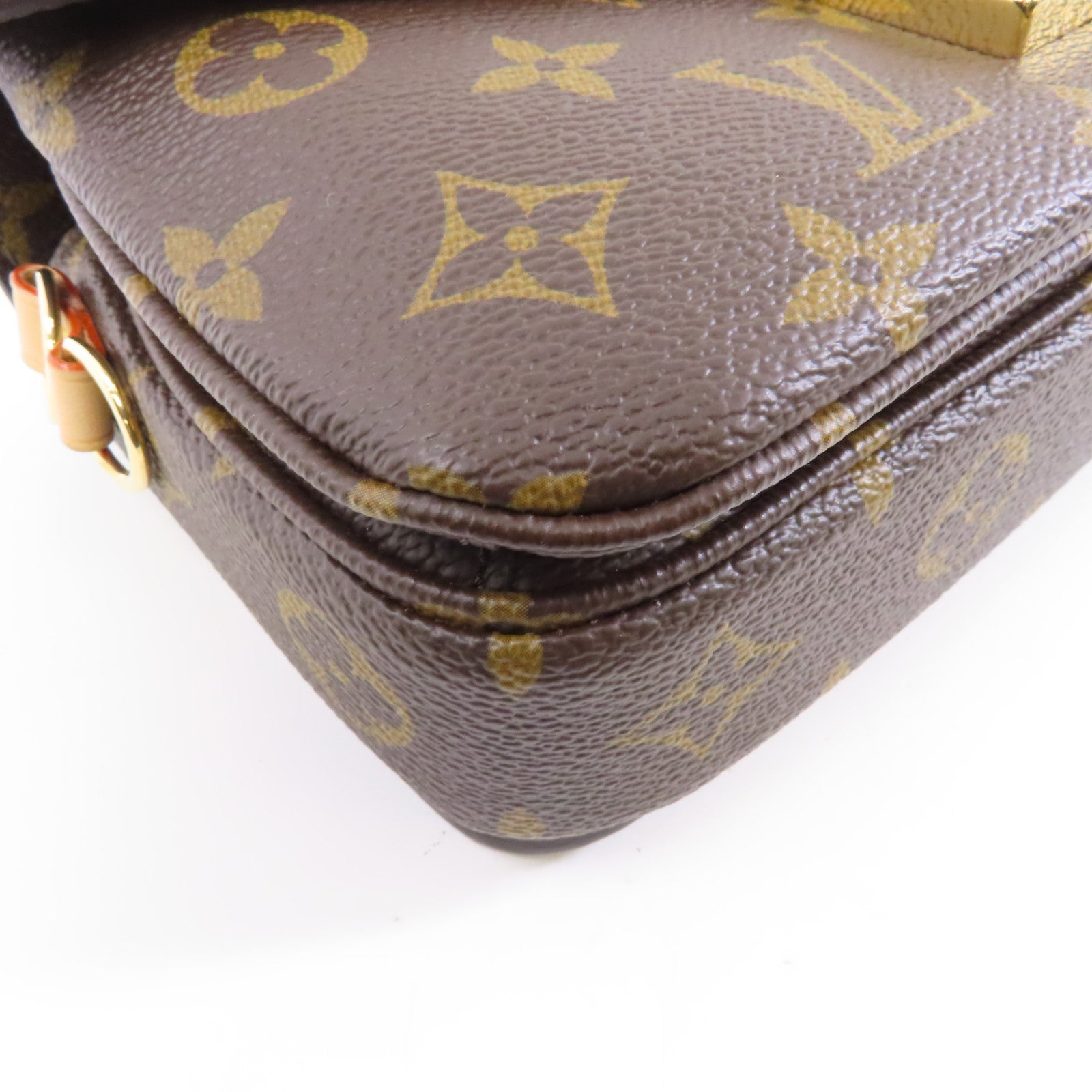 LOUIS VUITTON Monogram Pochette Metis East West金扣手挽肩背兩用袋啡色