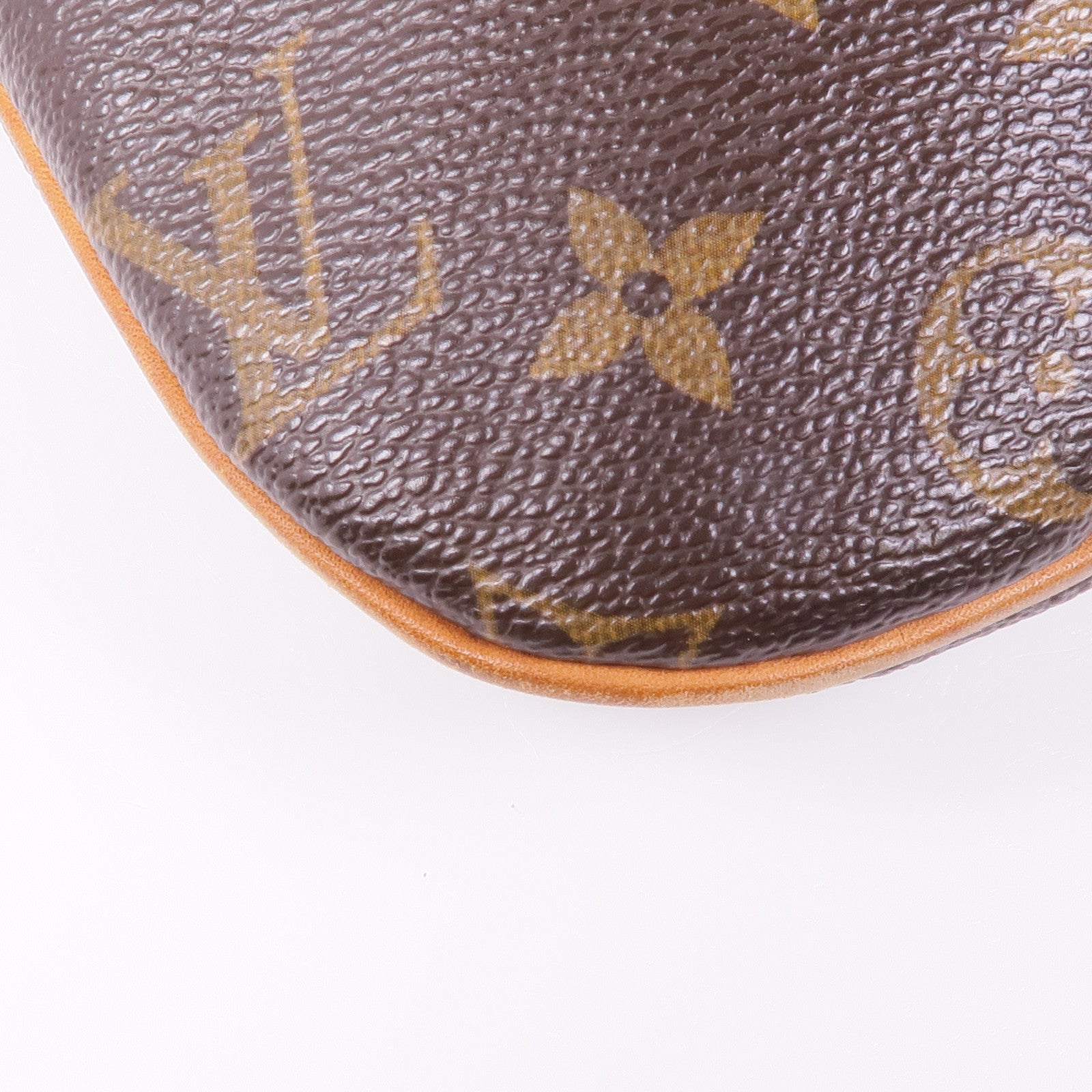 LOUIS VUITTON Monogram Pochette Bosphore金扣肩背袋棕色