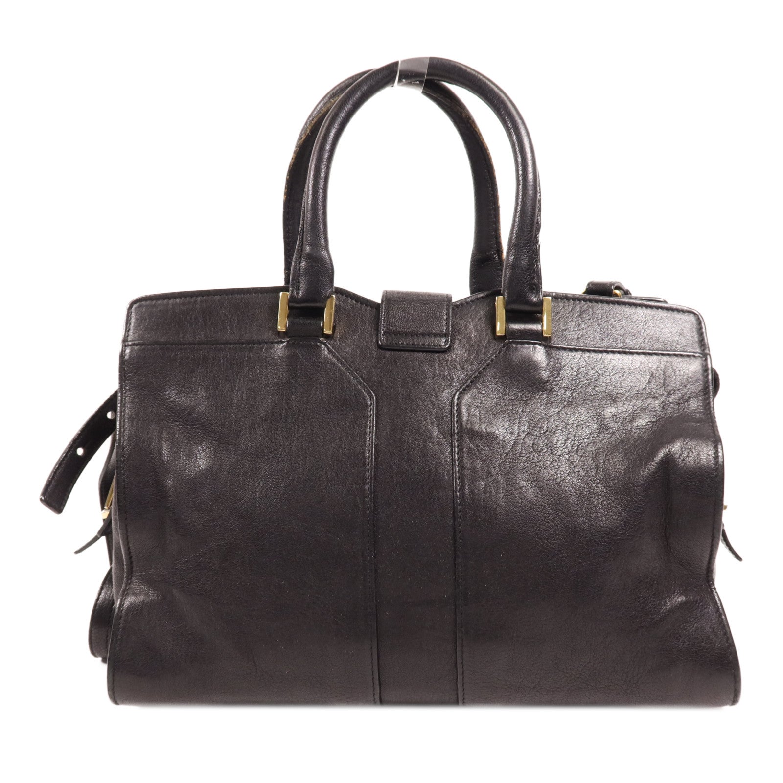 YVES SAINT LAURENT 牛皮皮革Cabas Chyc金扣手挽肩背兩用袋