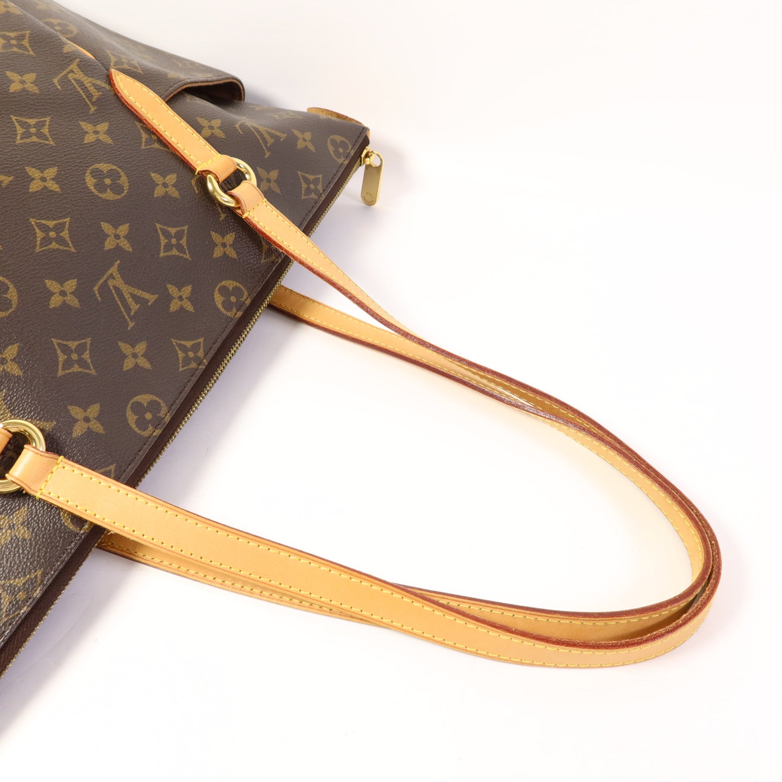 LOUIS VUITTON Monogram Totally MM金扣肩背袋棕色