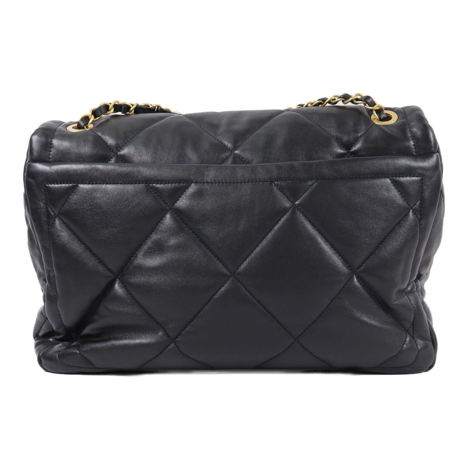 CHANEL 羊皮皮革25K Flap Bag Large鏈帶肩背袋