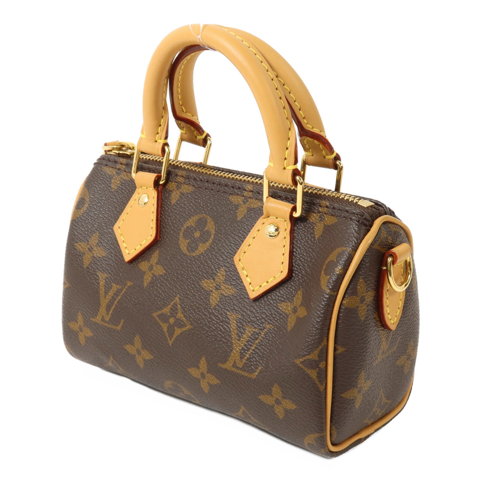 LOUIS VUITTON Monogram Nano Speedy手挽肩背兩用袋