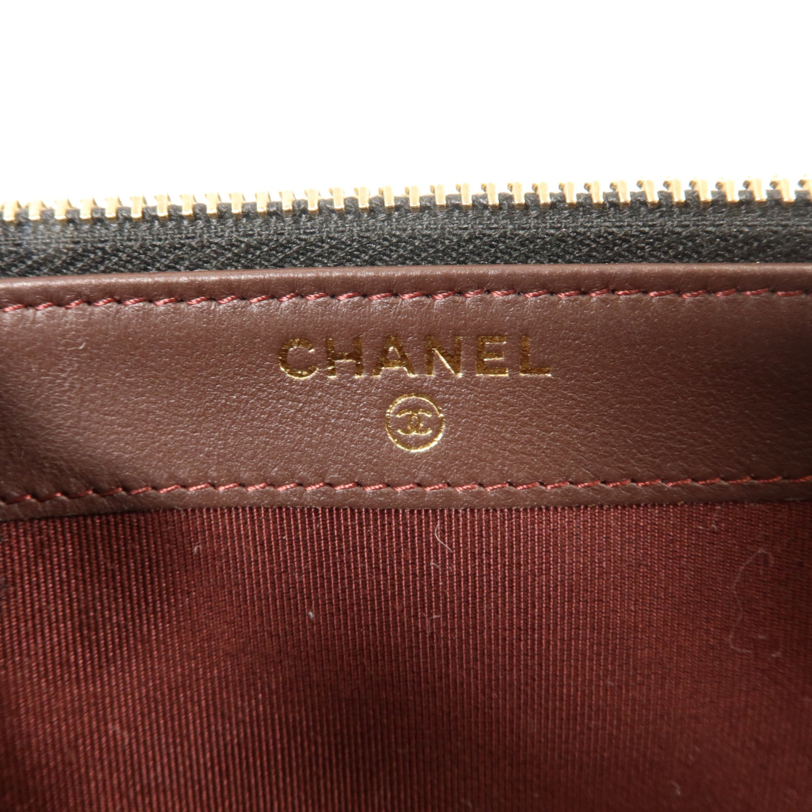 CHANEL 羊皮皮革Chain Shoulder金扣鏈帶肩背袋
