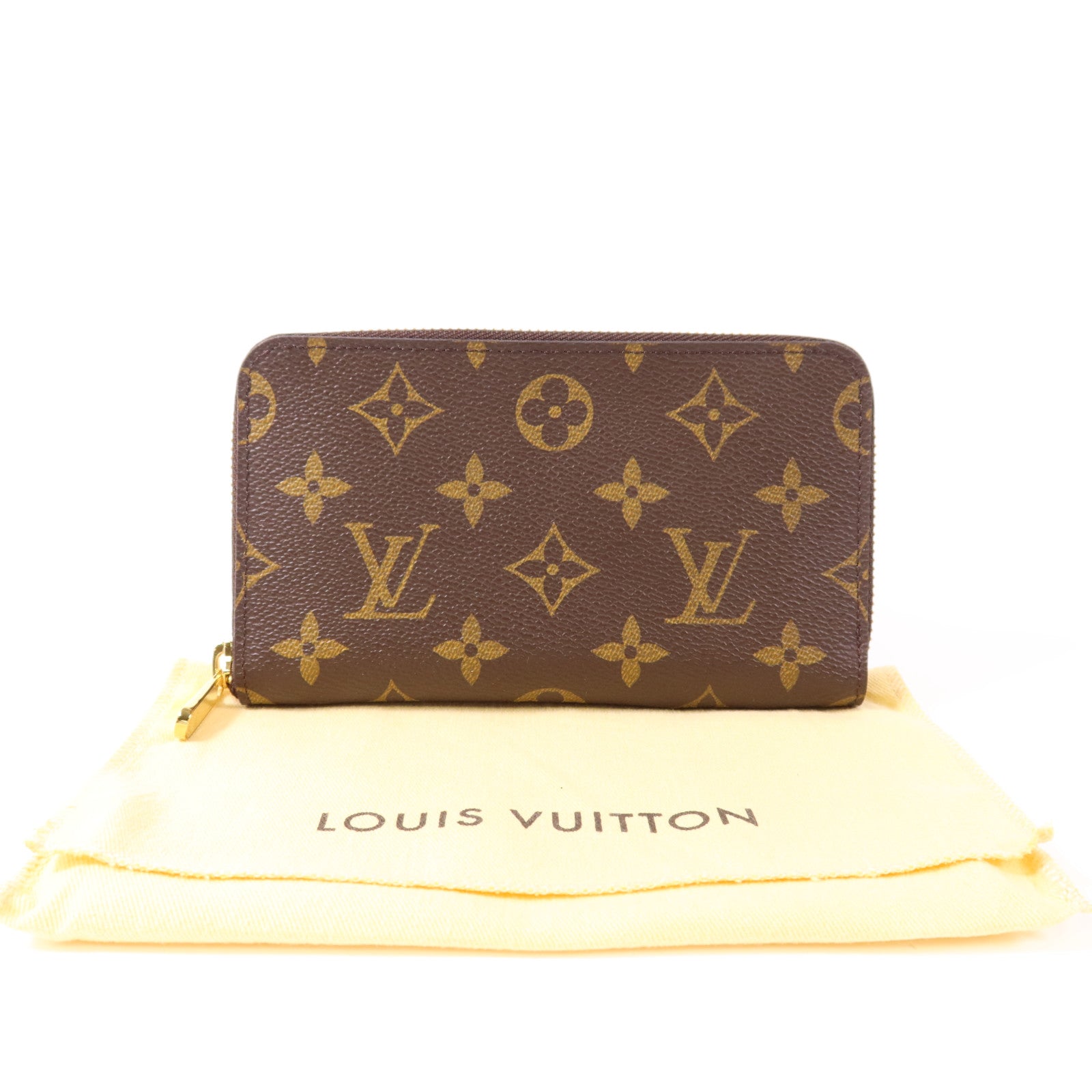 LOUIS VUITTON Monogram Zipper Long Wallet金扣長錢包