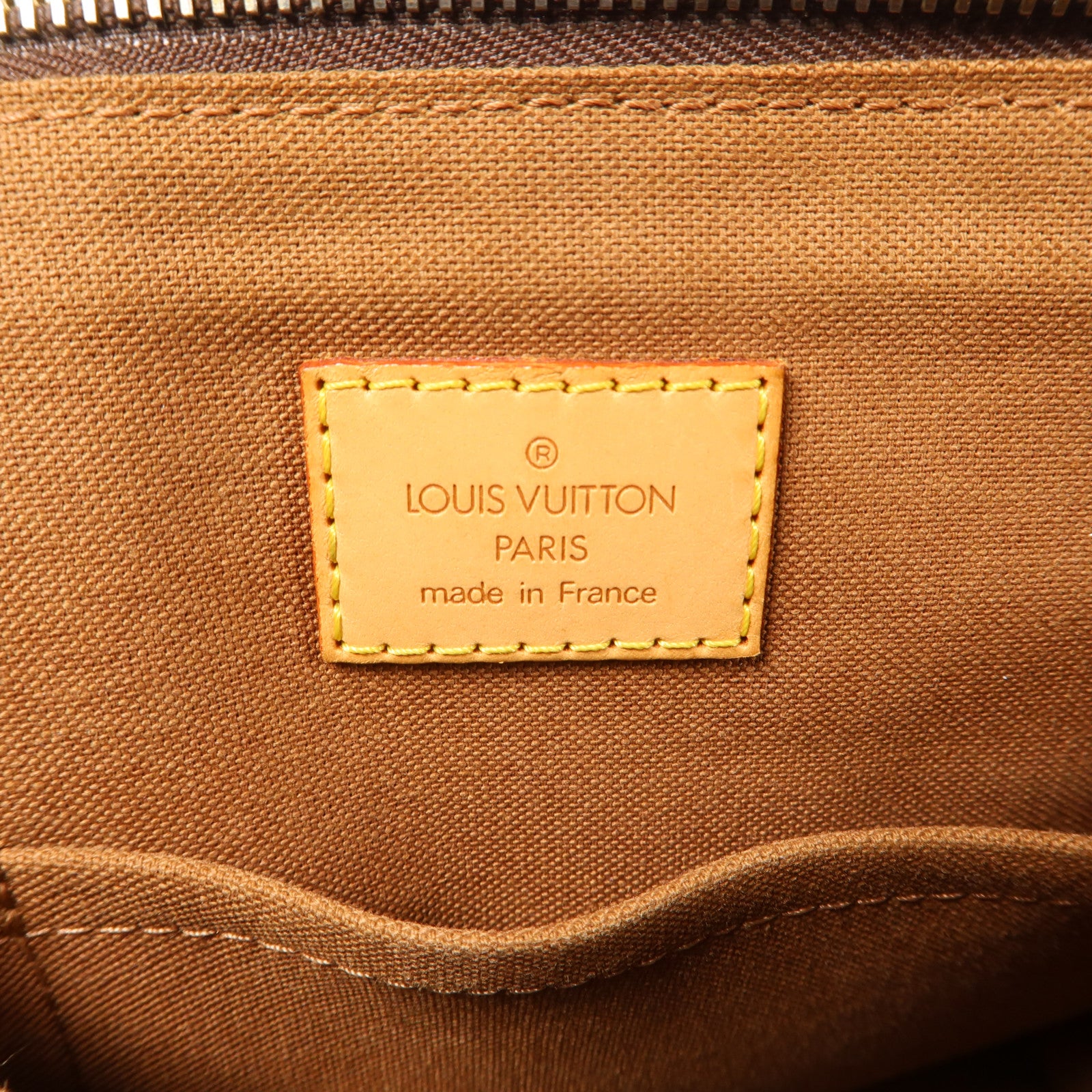 LOUIS VUITTON Monogram Popincourt金扣手挽袋啡色
