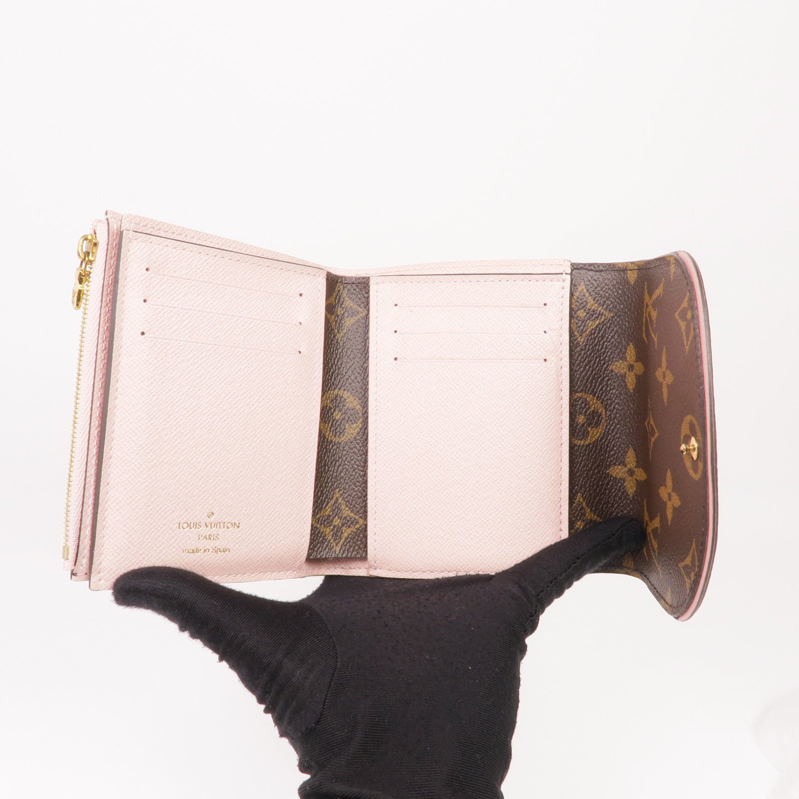 LOUIS VUITTON Monogram Portefeuille Ariane Wallet金扣錢包