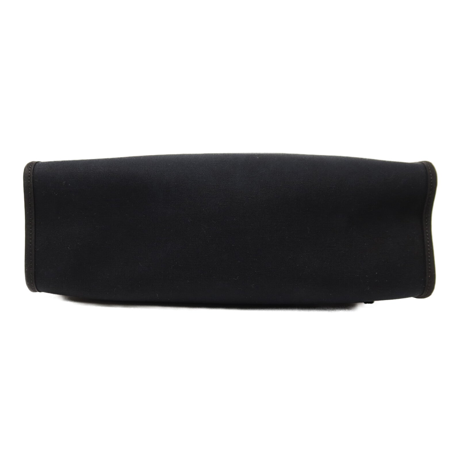 HERMES 帆布Herbag PM銀扣手挽肩背兩用袋Noir
