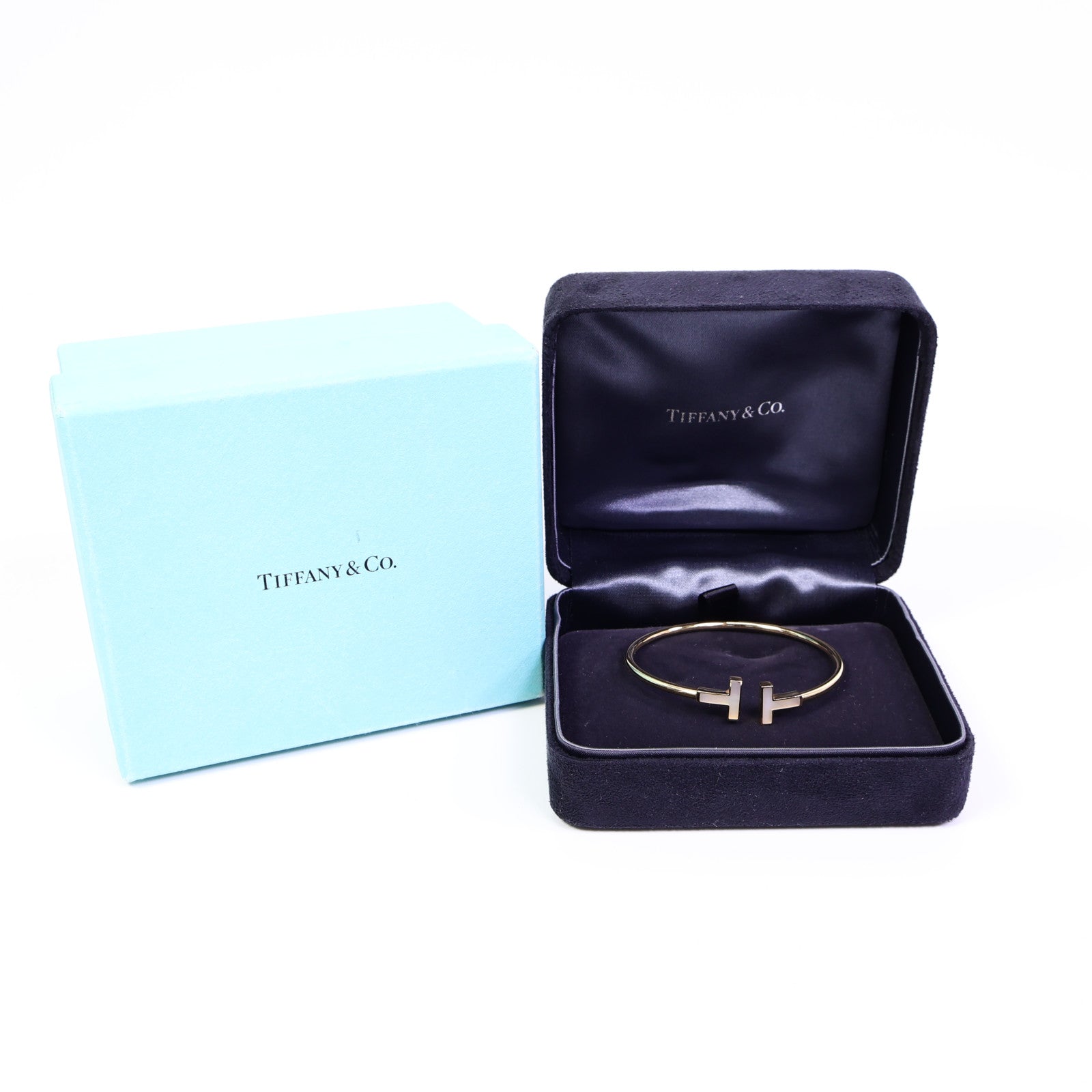TIFFANY＆CO 18K黃金T Wire Bracelet手鐲