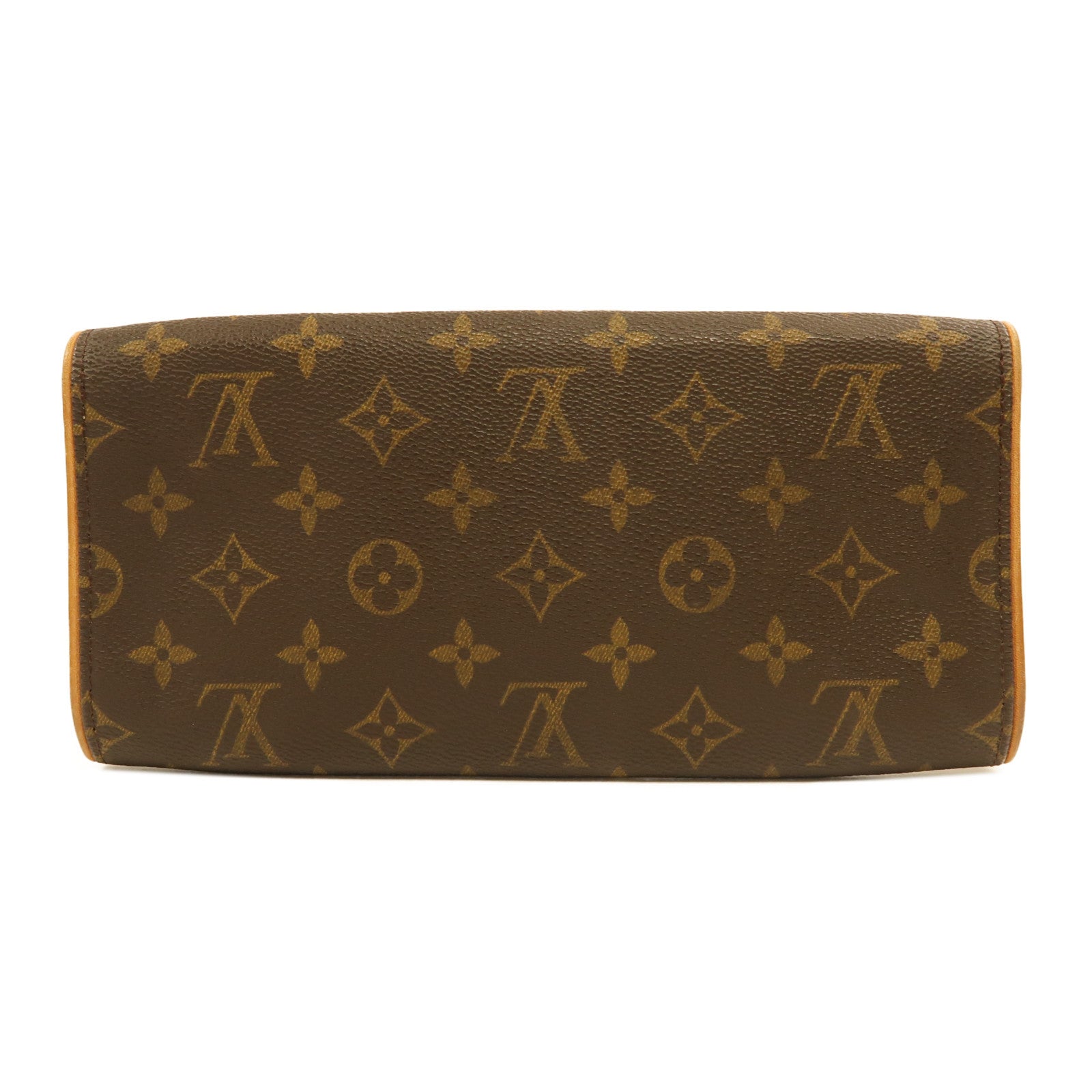LOUIS VUITTON Monogram Pochette Twin GM金扣肩背袋啡色