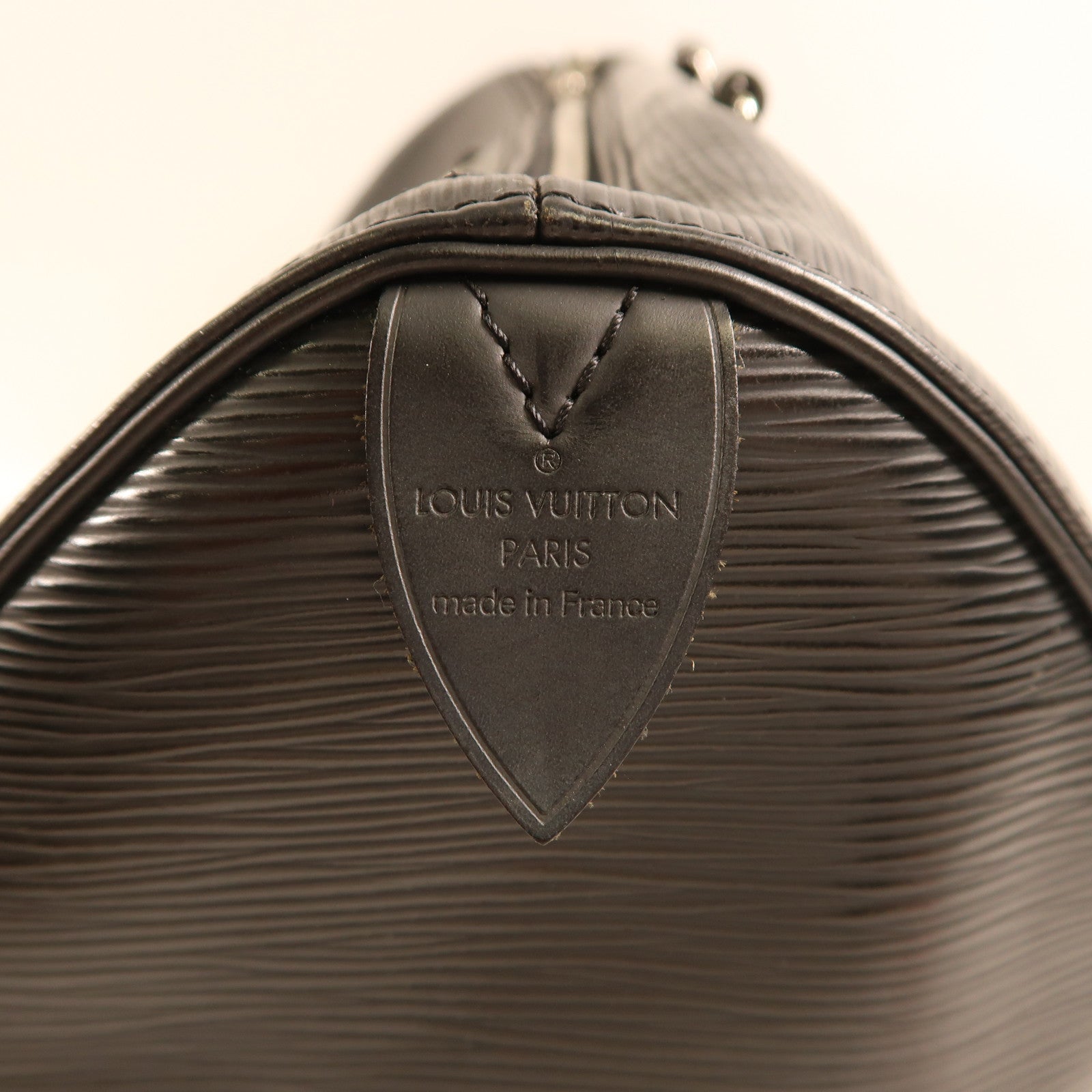 LOUIS VUITTON Epi皮革Speedy 35銀扣手挽袋黑色