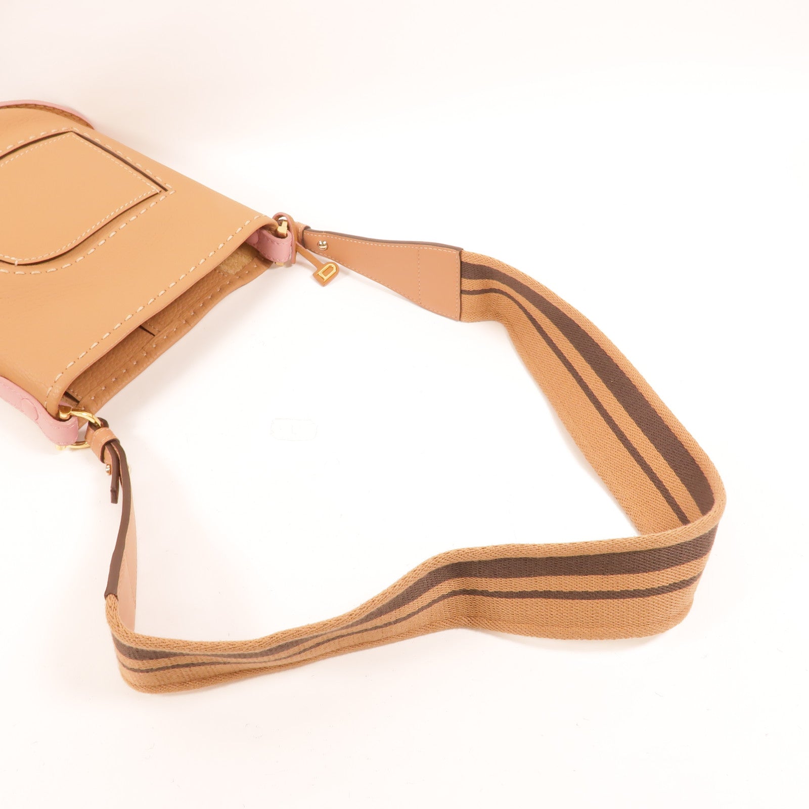 Delvaux 牛皮皮革Pin Mini Bucket手挽肩背兩用袋