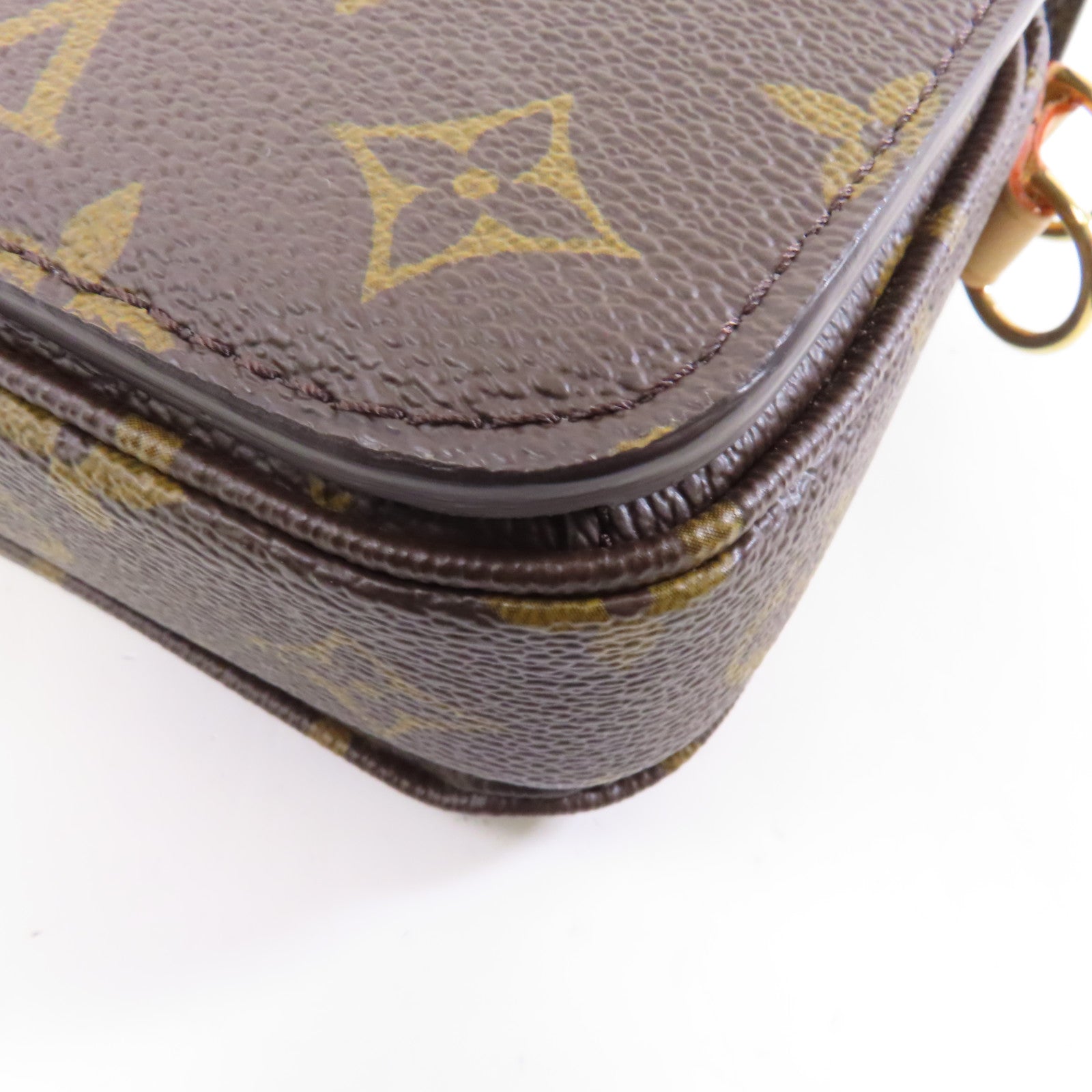 LOUIS VUITTON Monogram Pochette Metis East West金扣手挽肩背兩用袋啡色